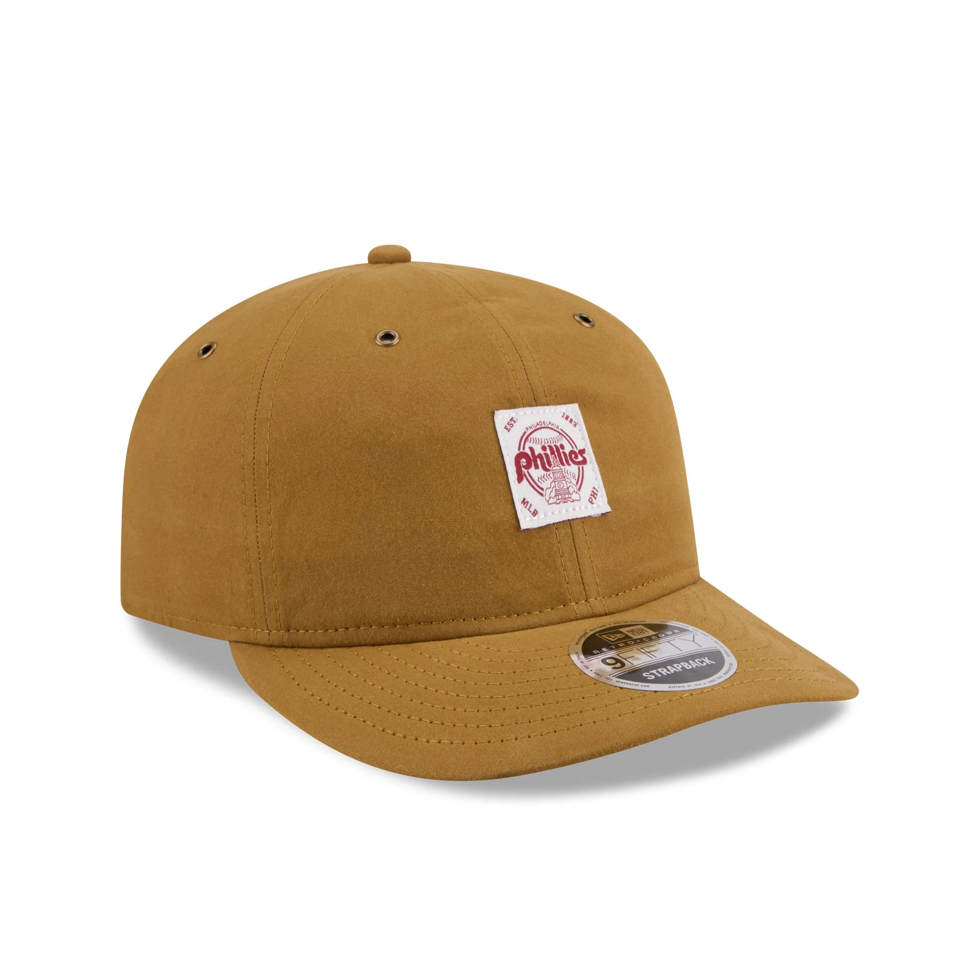 Philadelphia Phillies Brushed Brown Nylon Retro Crown 9FIFTY Adjustable Hat - Image 3