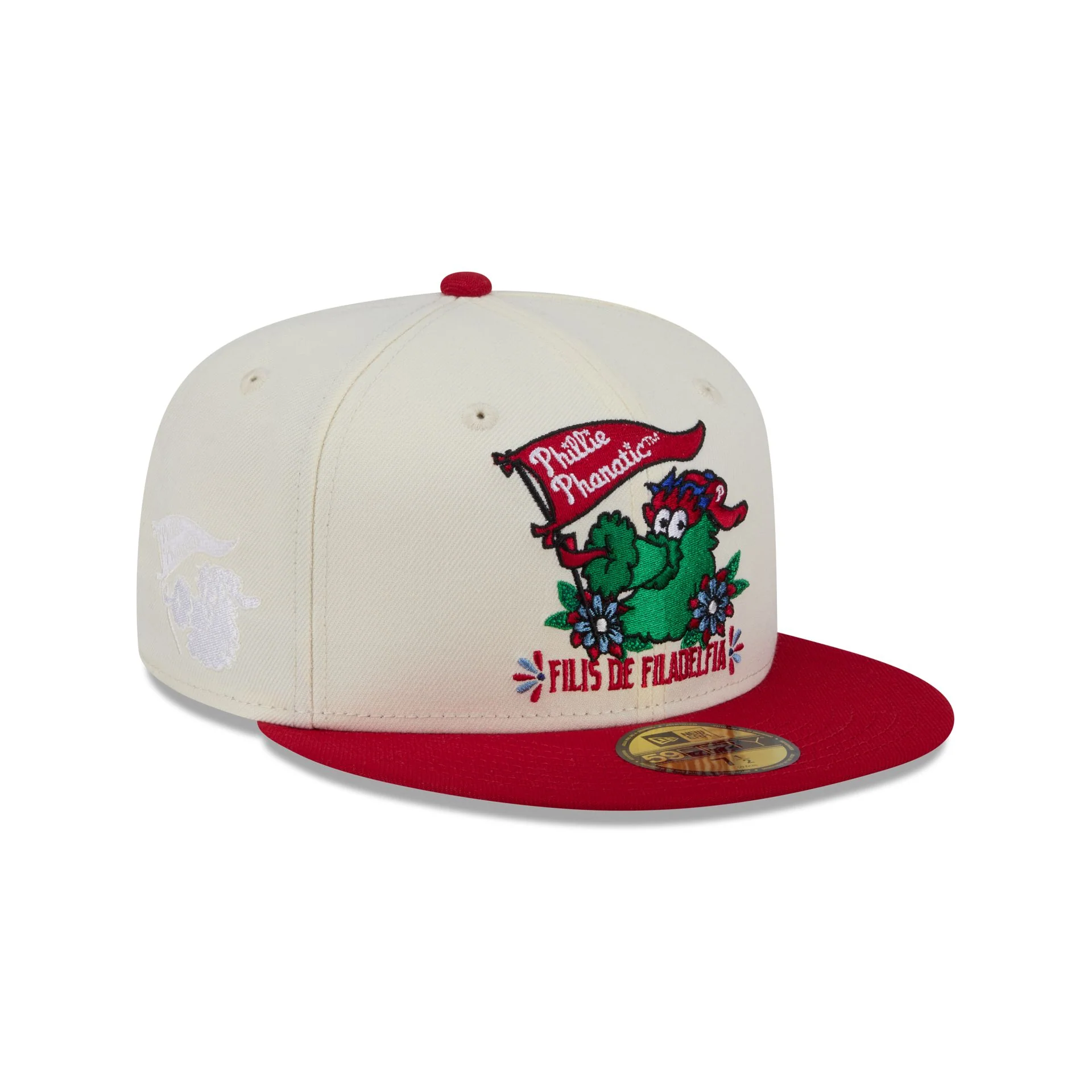 Philadelphia Phillies Day of the Dead Sugar Skull Mascot 59FIFTY Fitted Hat