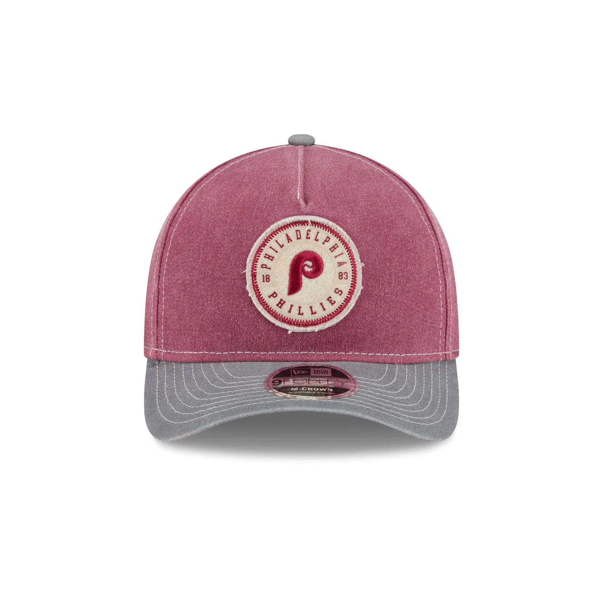 Philadelphia Phillies Felt 9FORTY M-Crown A-Frame Snapback Hat - Image 2