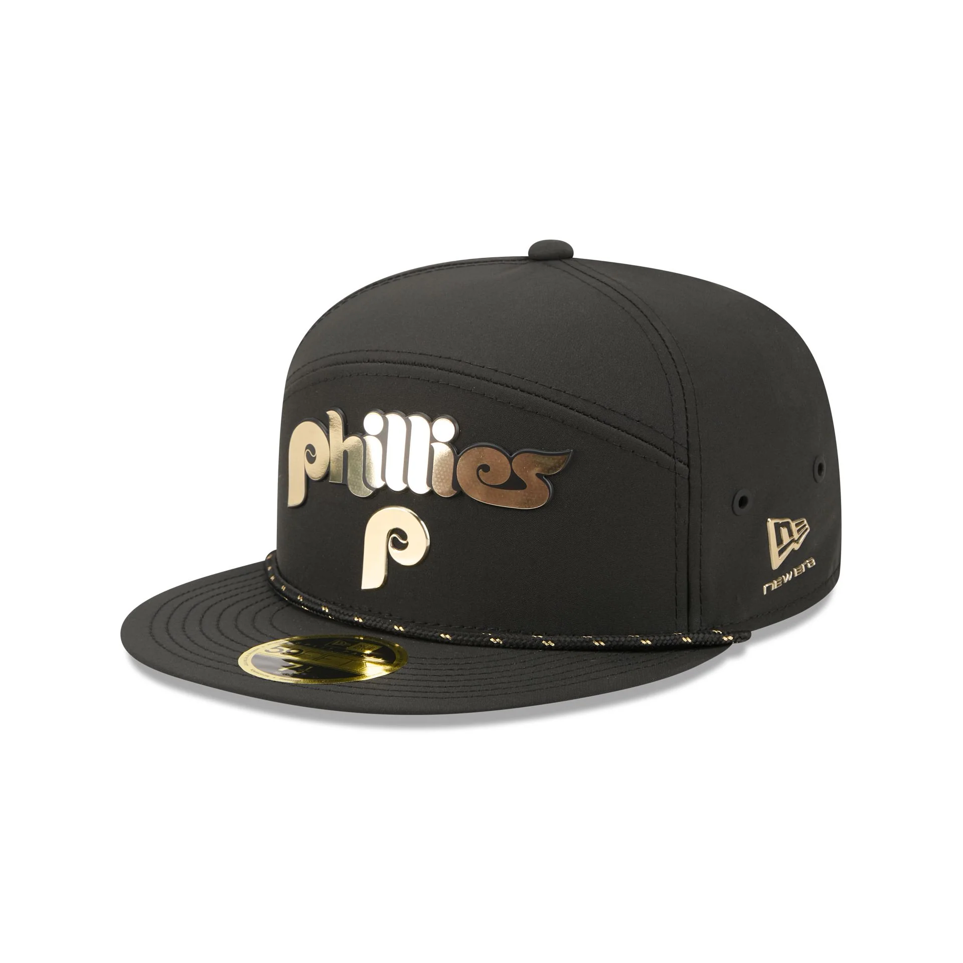Philadelphia Phillies Gold Logo Rope Split Panel 59FIFTY Fitted Hat