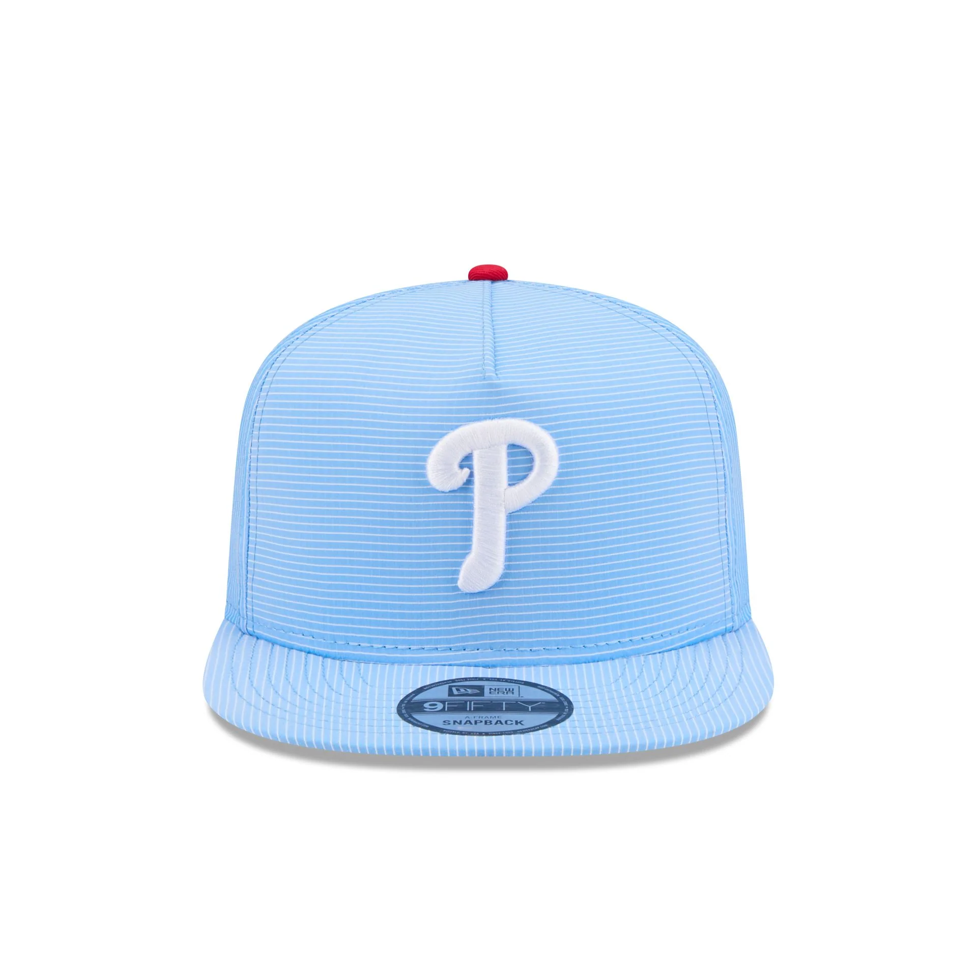 Philadelphia Phillies Pinstripe Ripstop 9FIFTY A-Frame Snapback Hat - Image 2