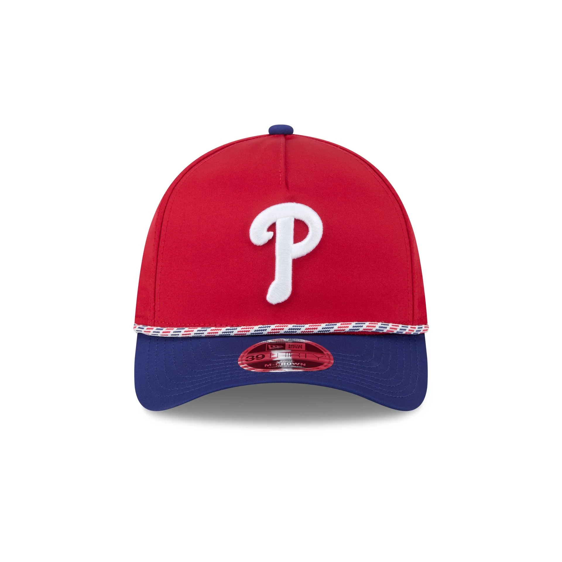 Philadelphia Phillies Rope 39THIRTY M-Crown A-Frame Stretch Fit Hat - Image 2