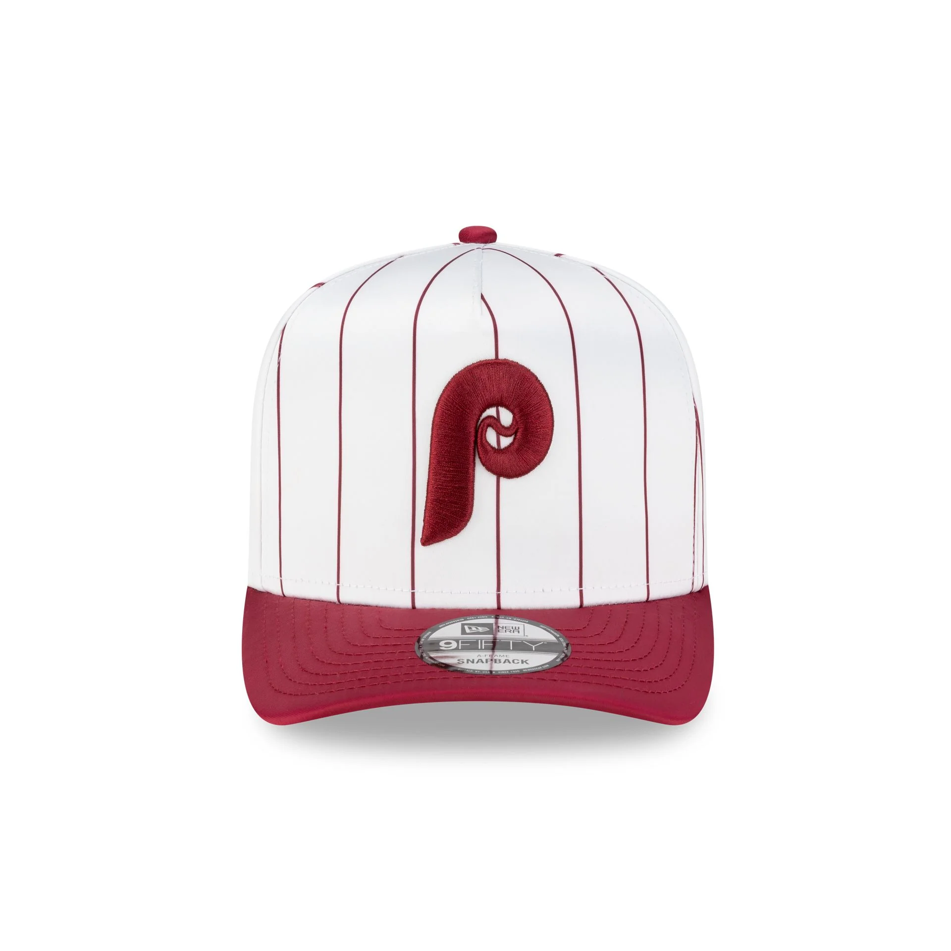 Philadelphia Phillies Satin Pinstripe 9FIFTY A-Frame Snapback Hat - Image 2