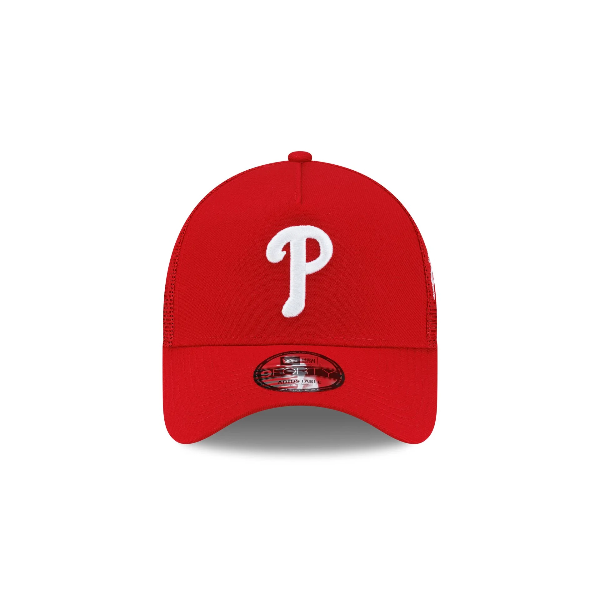 Philadelphia Phillies Side Script 9FORTY A-Frame Trucker Hat - Image 2