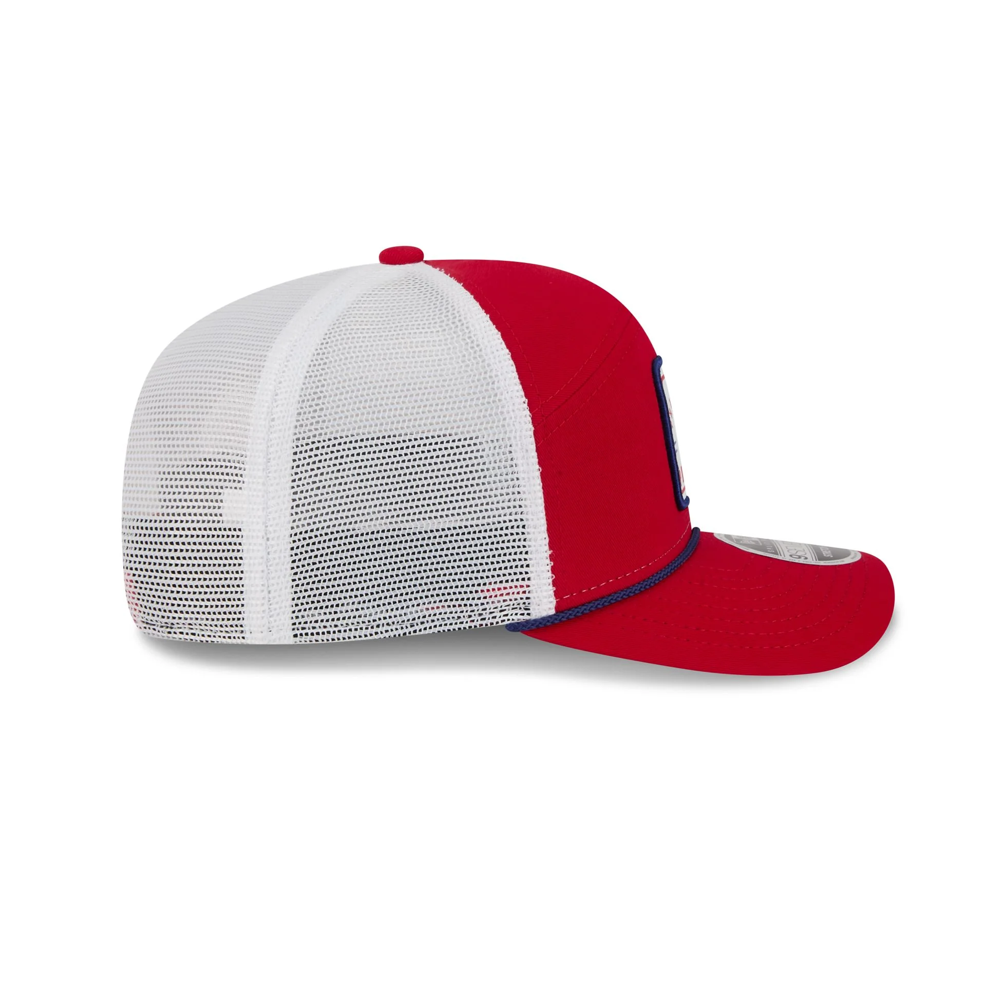 Philadelphia Phillies Square Patch Split Panel 9SEVENTY Trucker Hat - Image 5