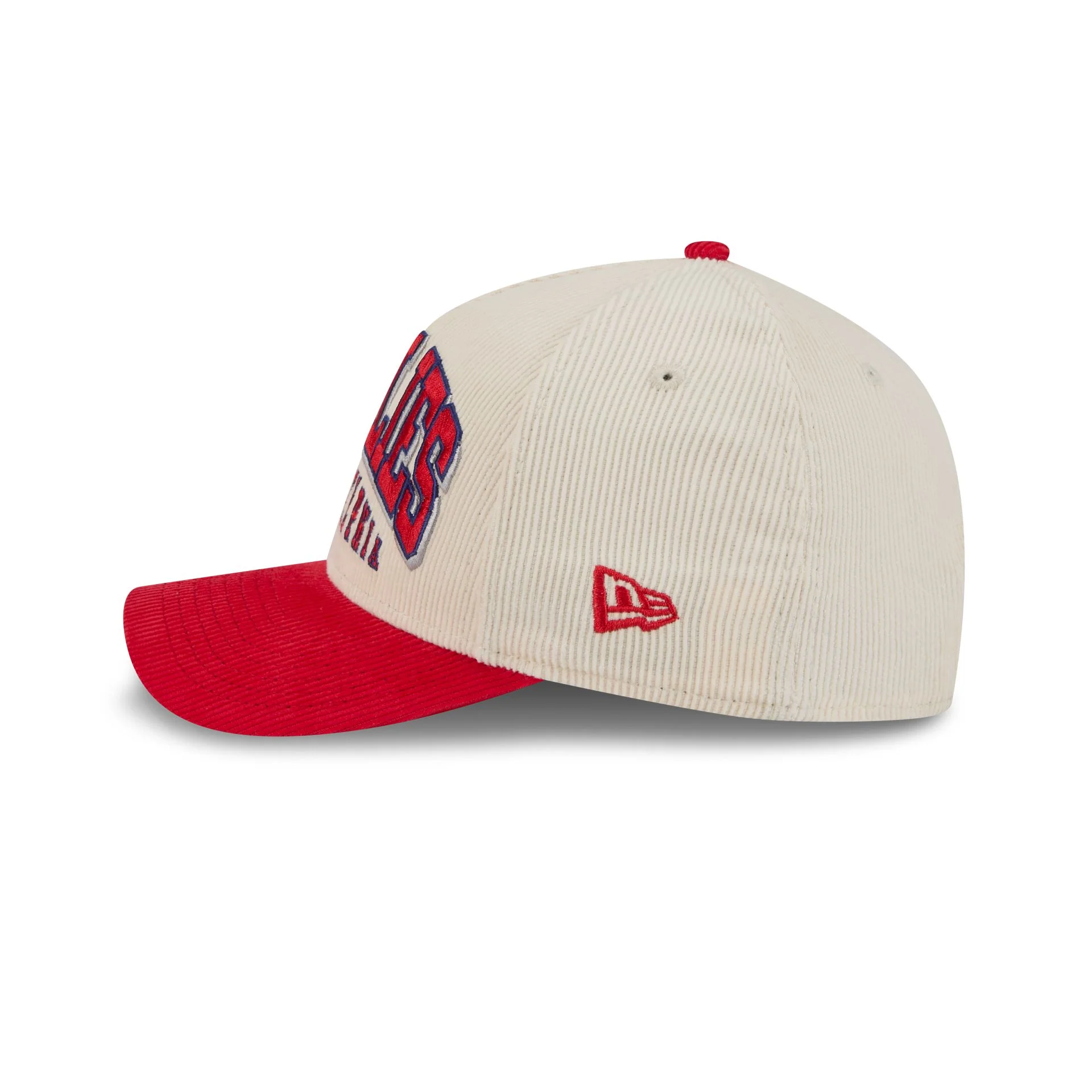 Philadelphia Phillies Stacked Corduroy 9FORTY M-Crown A-Frame Snapback Hat - Image 5