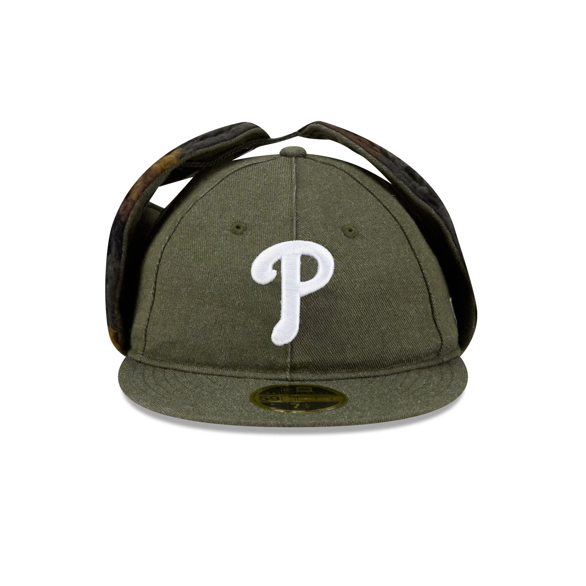 Philadelphia Phillies Three Looms Cotton Twill Camo Retro Crown Dog Ear 59FIFTY Fitted Hat - Image 2