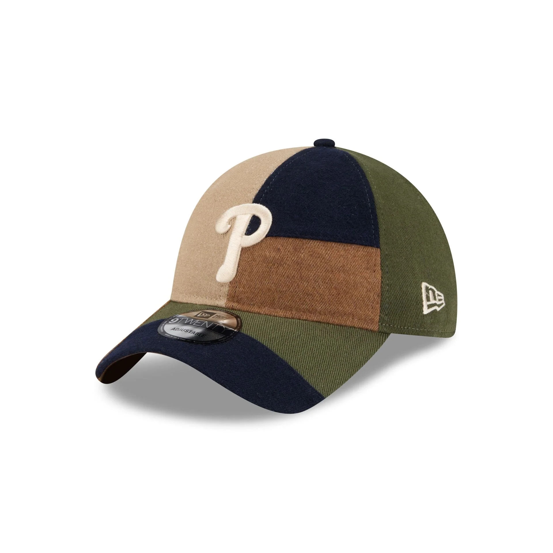 Philadelphia Phillies Three Looms Cotton Twill Patchwork 9TWENTY Adjustable Hat