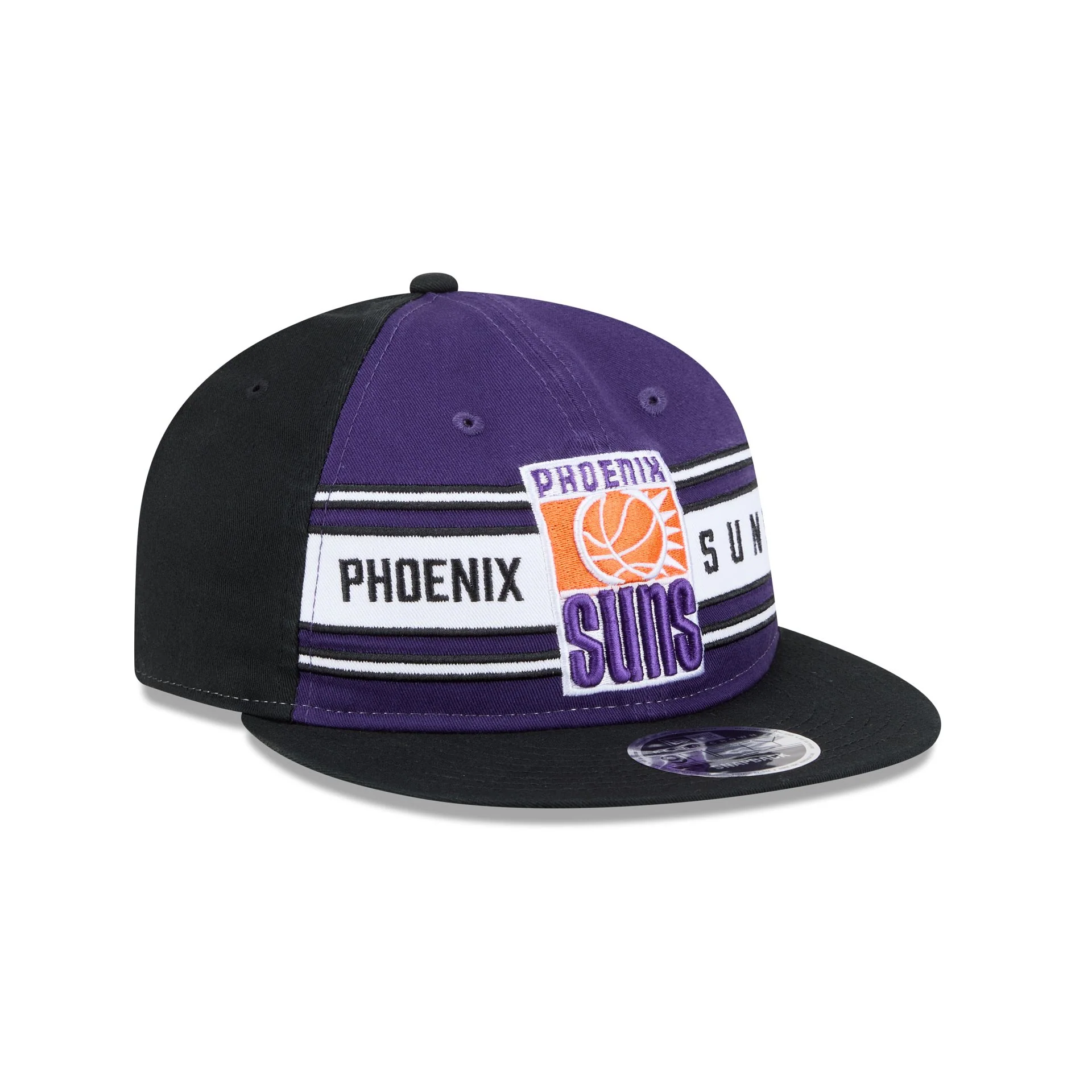 Phoenix Suns Team Stripes Retro Crown 9FIFTY Snapback Hat - Image 3