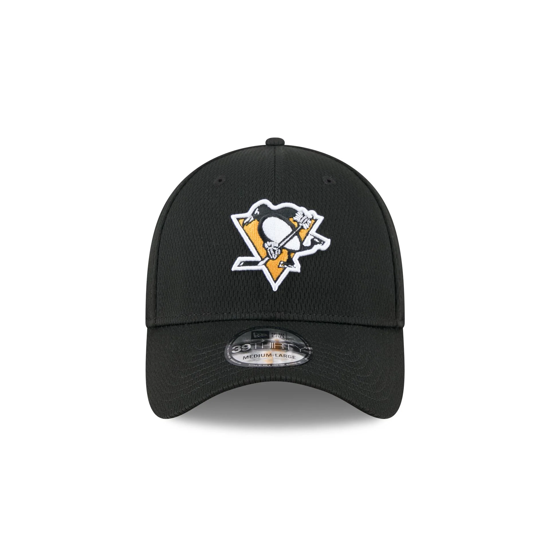 Pittsburgh Penguins Black 39THIRTY Stretch Fit Hat - Image 2