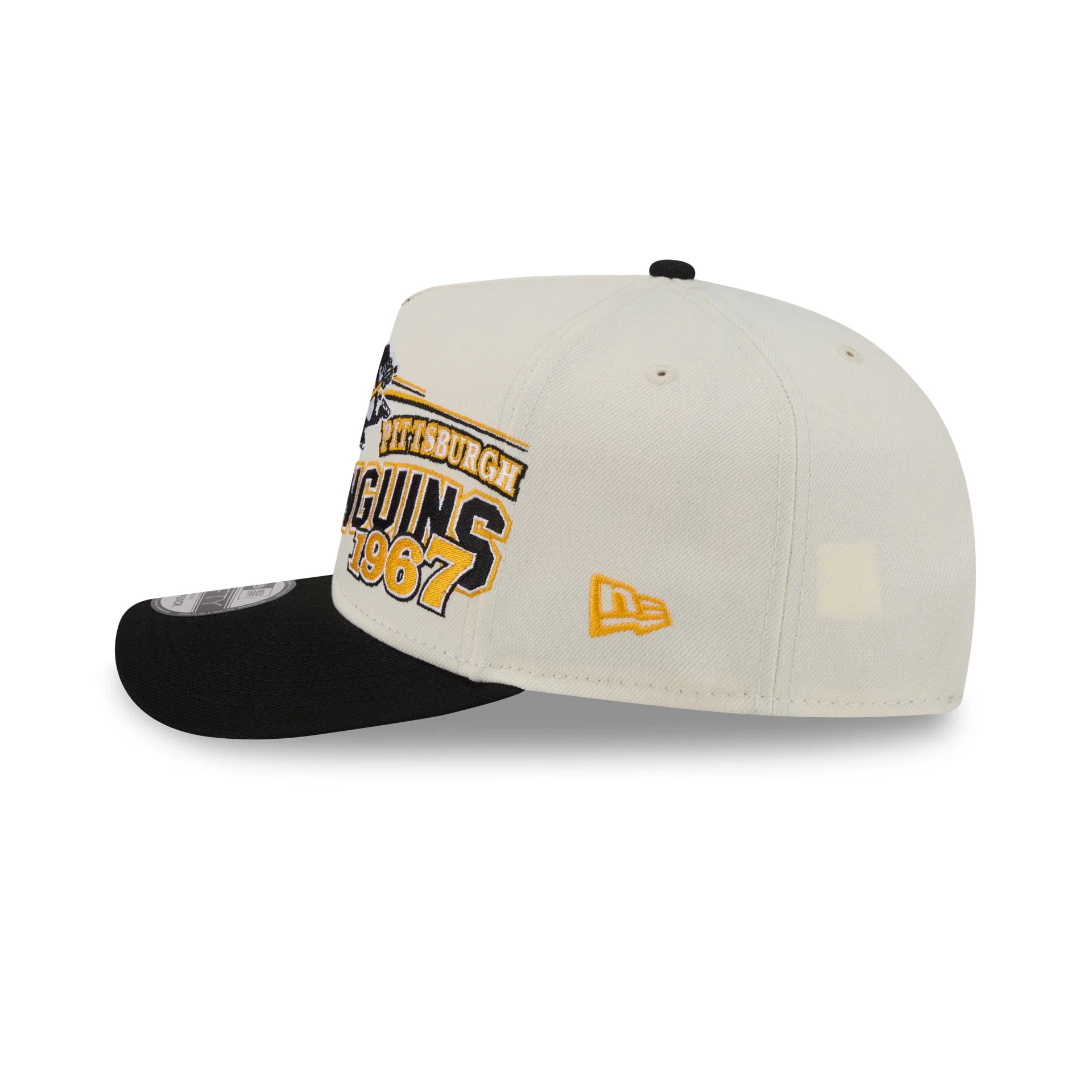 Pittsburgh Penguins Chrome White Classic 9FIFTY A-Frame Snapback Hat - Image 4
