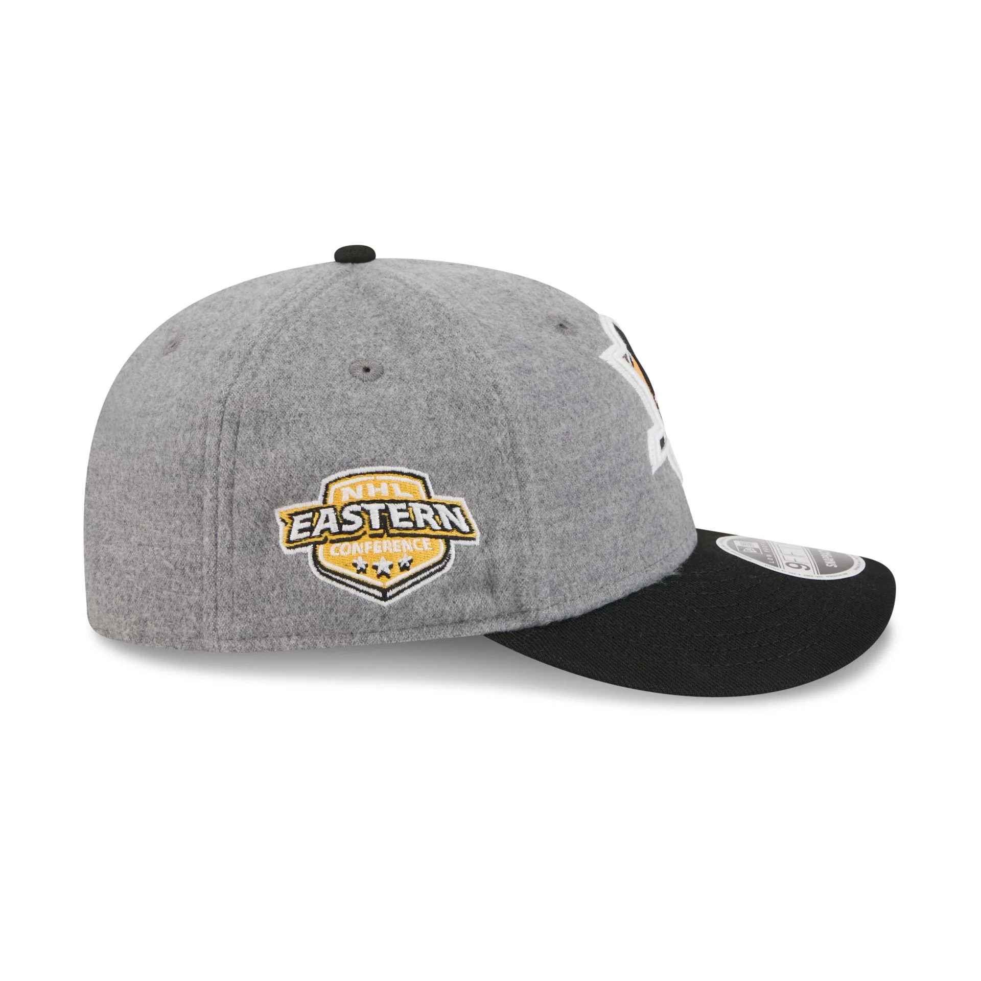 Pittsburgh Penguins Heather Gray Wool Low Profile 9FIFTY Snapback Hat - Image 4