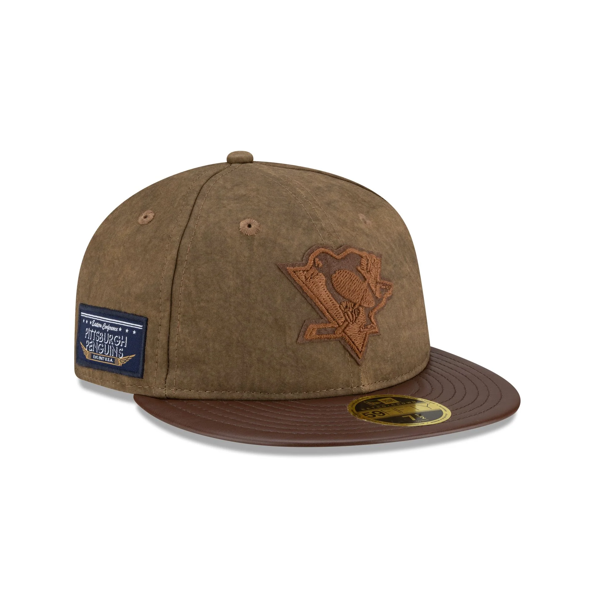 Pittsburgh Penguins Utility Linen Retro Crown 59FIFTY Fitted Hat