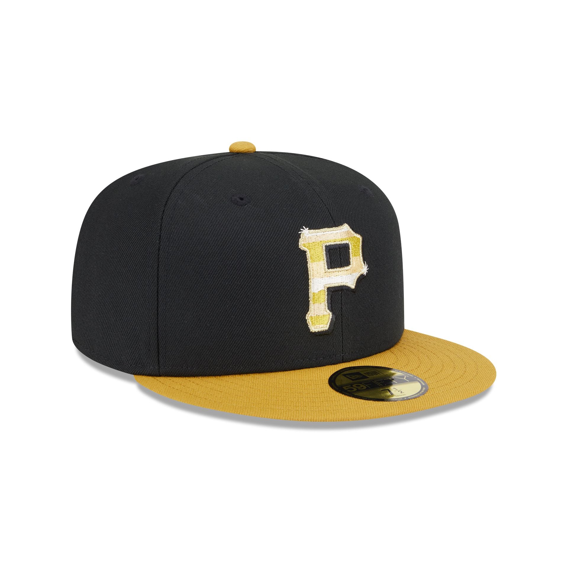 Pittsburgh Pirates Metallic Gold Logo 59FIFTY Fitted Hat - Image 3