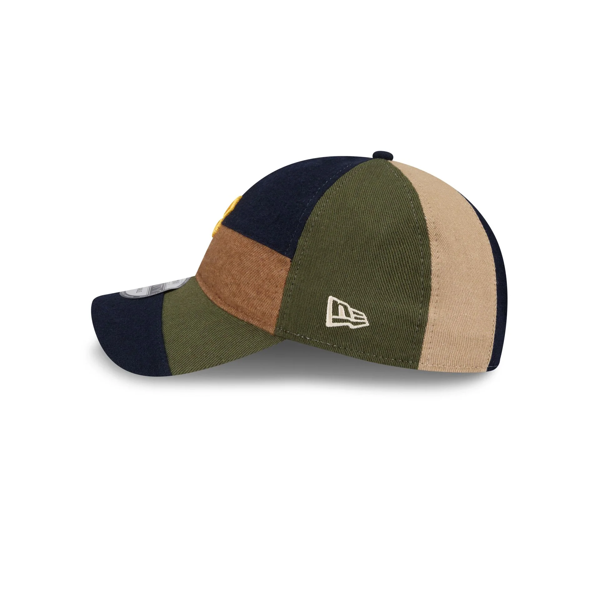 Pittsburgh Pirates Three Looms Cotton Twill Patchwork 9TWENTY Adjustable Hat - Image 4
