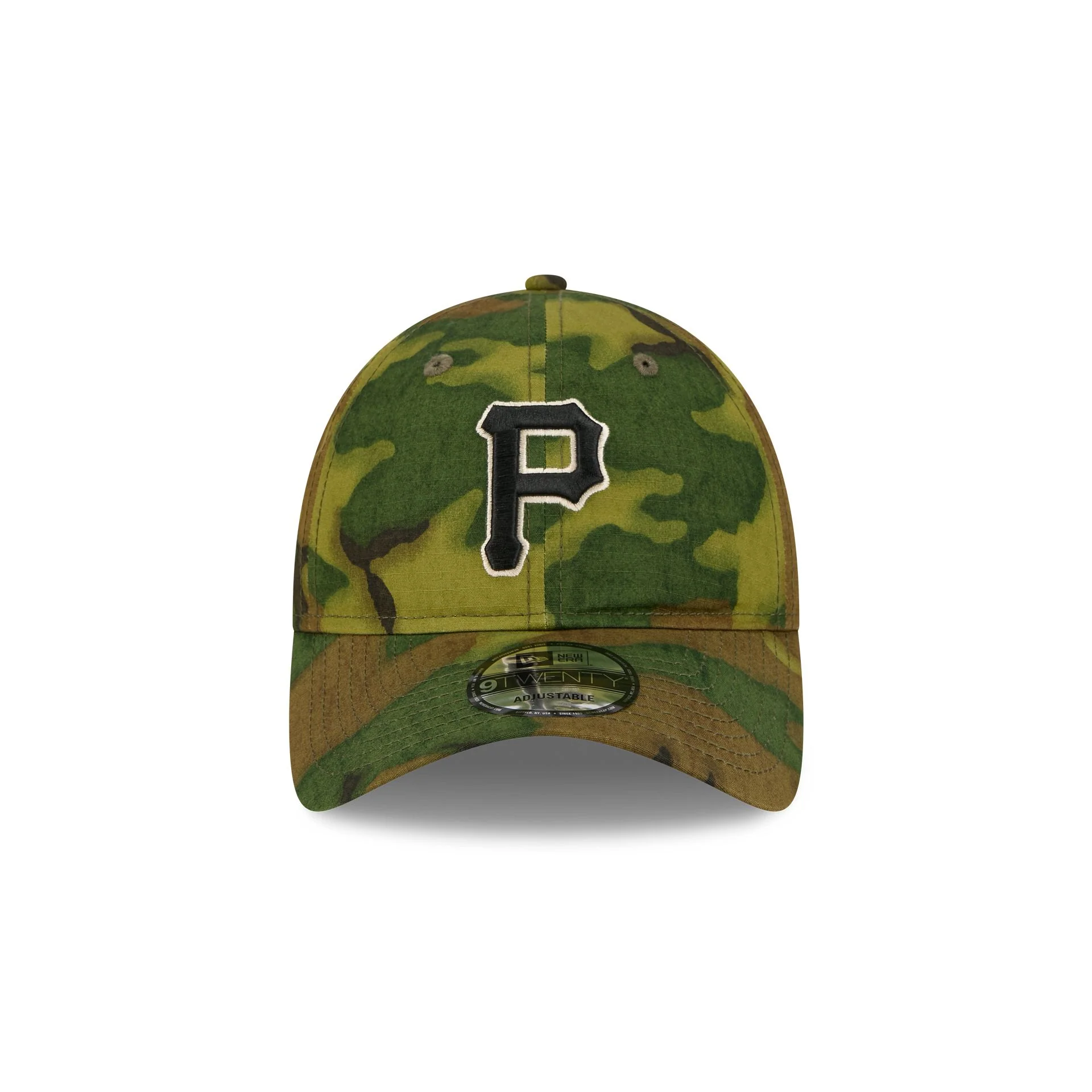 Pittsburgh Pirates Three Looms Ripstop Camo 9TWENTY Adjustable Hat - Image 2