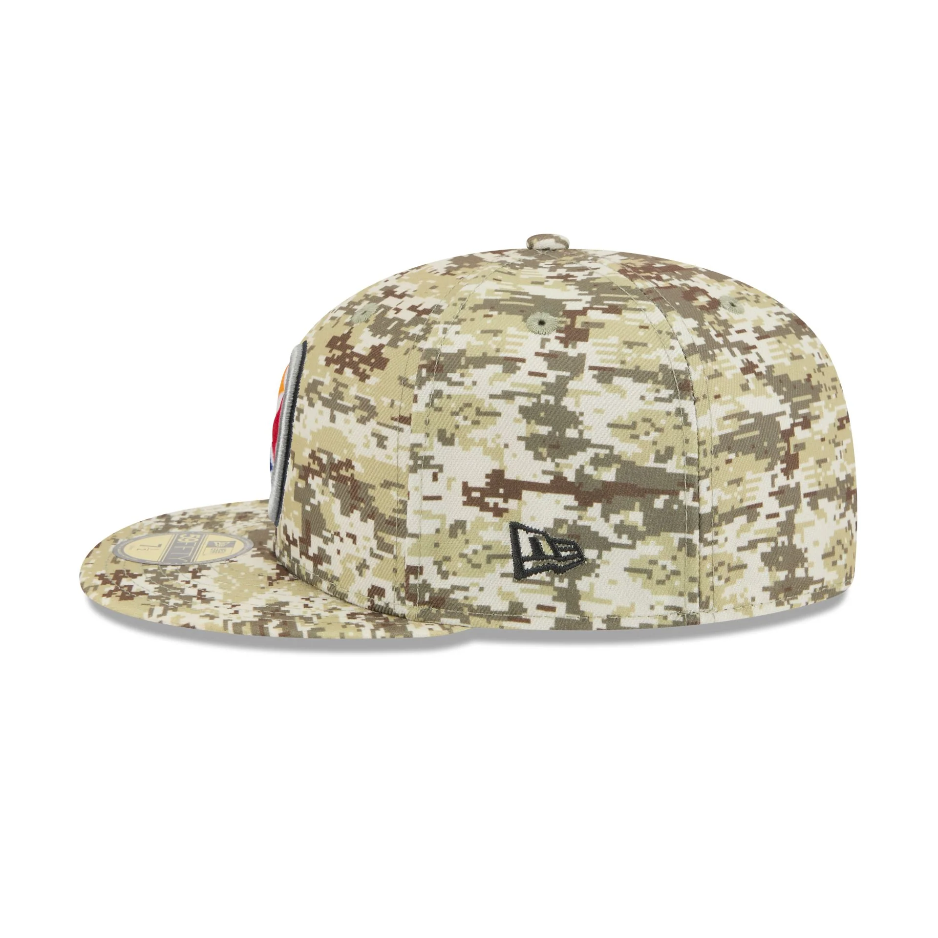 Pittsburgh Steelers 2025 Salute to Service Fan Gear 59FIFTY Fitted Hat - Image 5