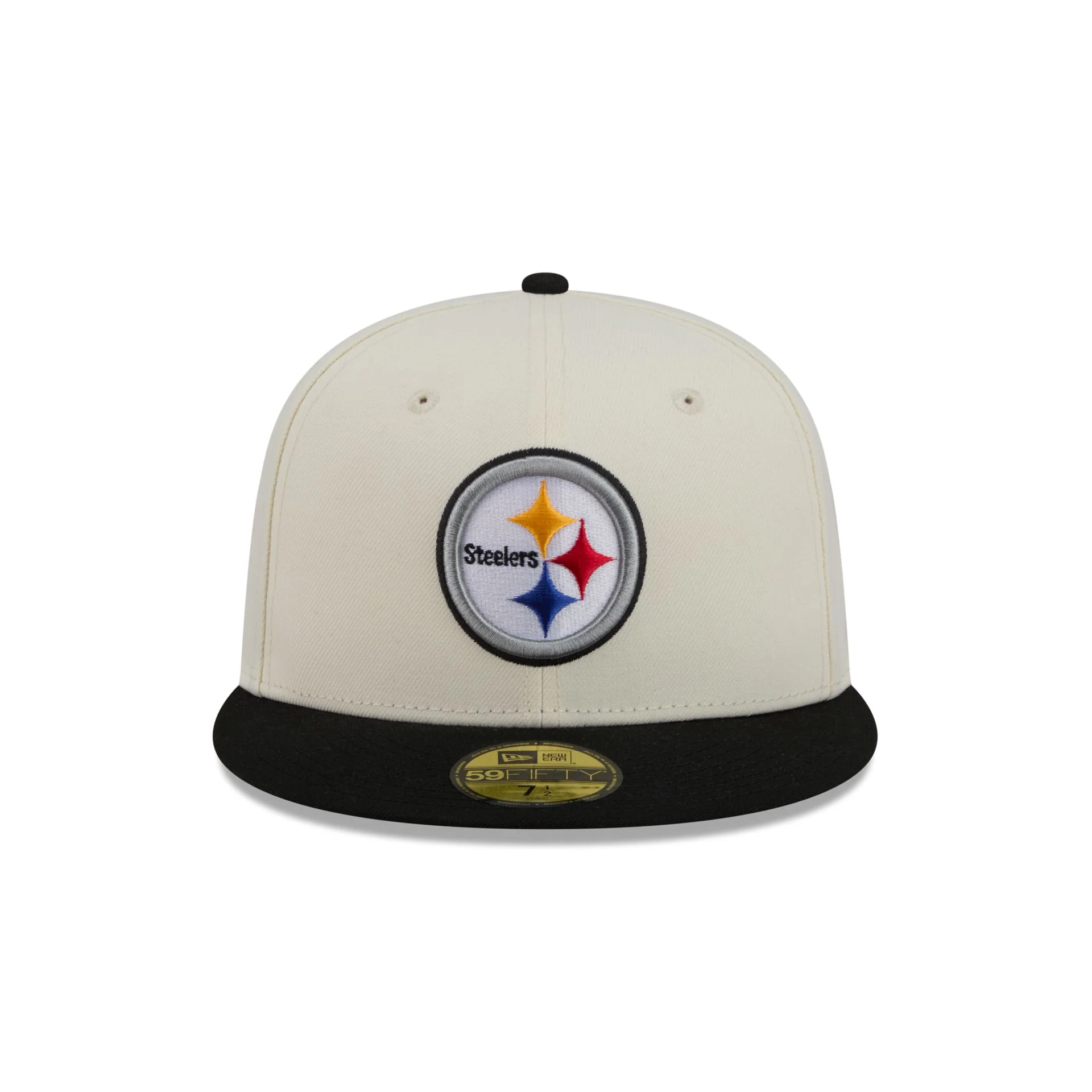 Pittsburgh Steelers Chrome White Basic 59FIFTY Fitted Hat - Image 2
