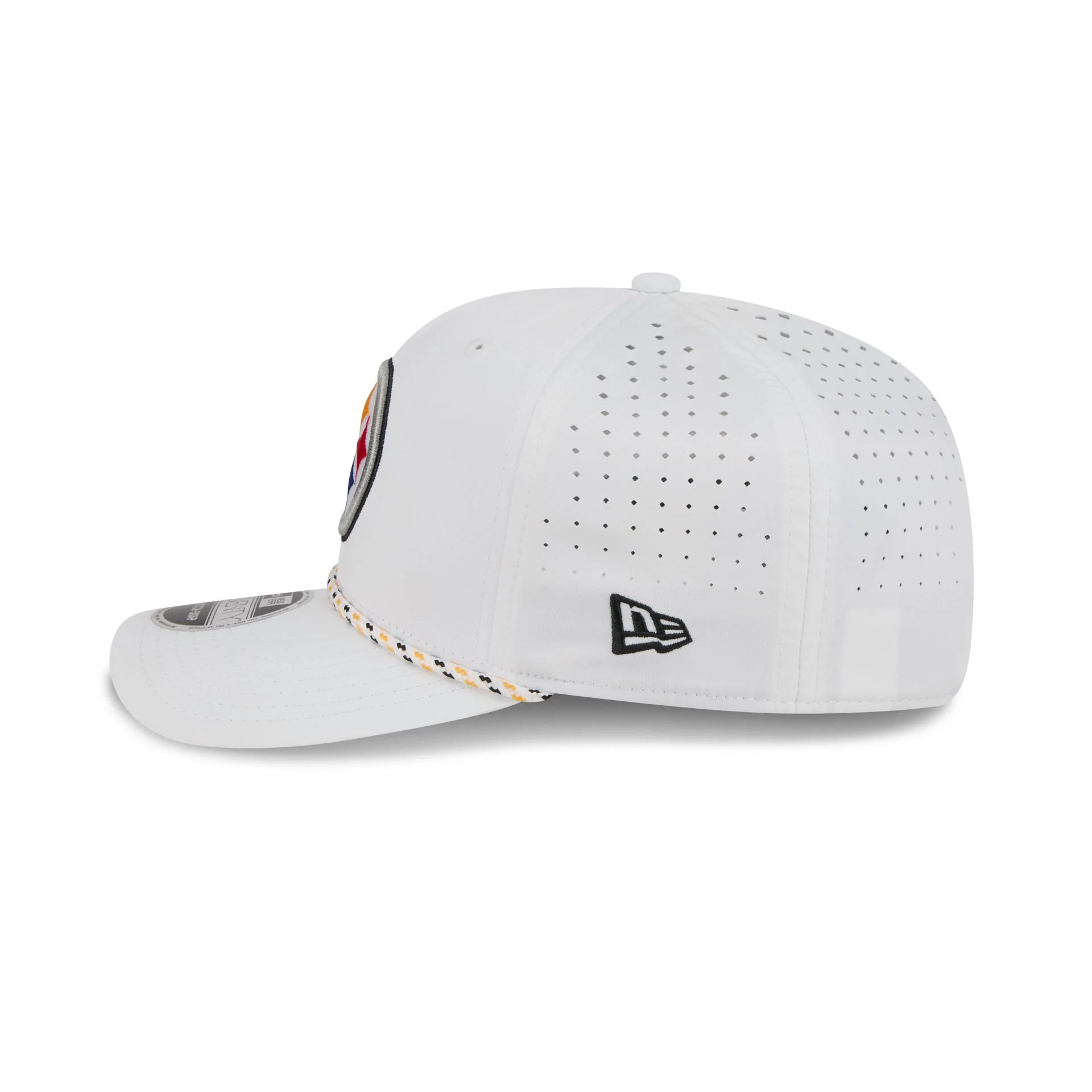 Pittsburgh Steelers Optic White Performance Rope 9SEVENTY Stretch-Snap Hat - Image 4