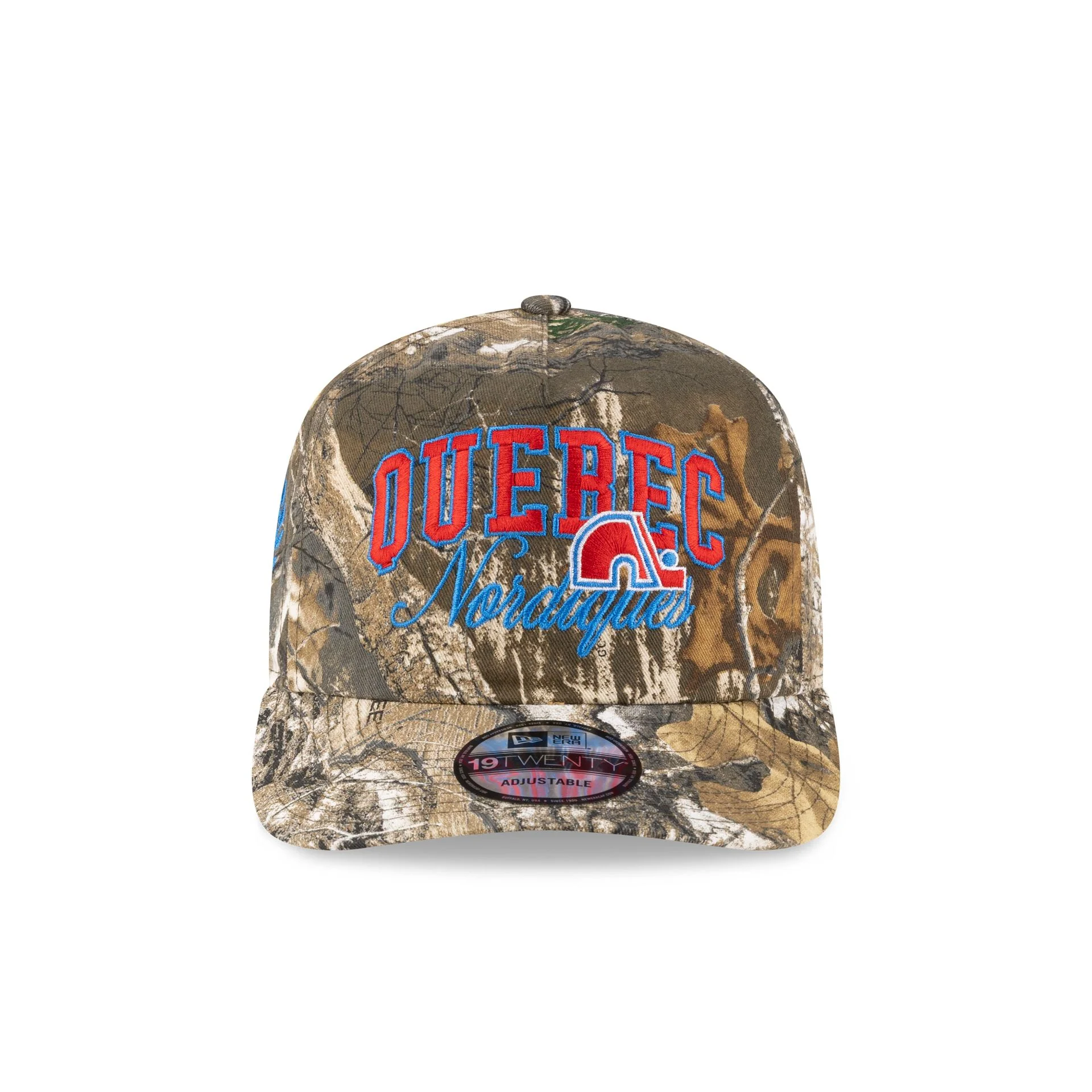 Quebec Nordiques Arch Script Realtree 19TWENTY Snapback Hat - Image 2