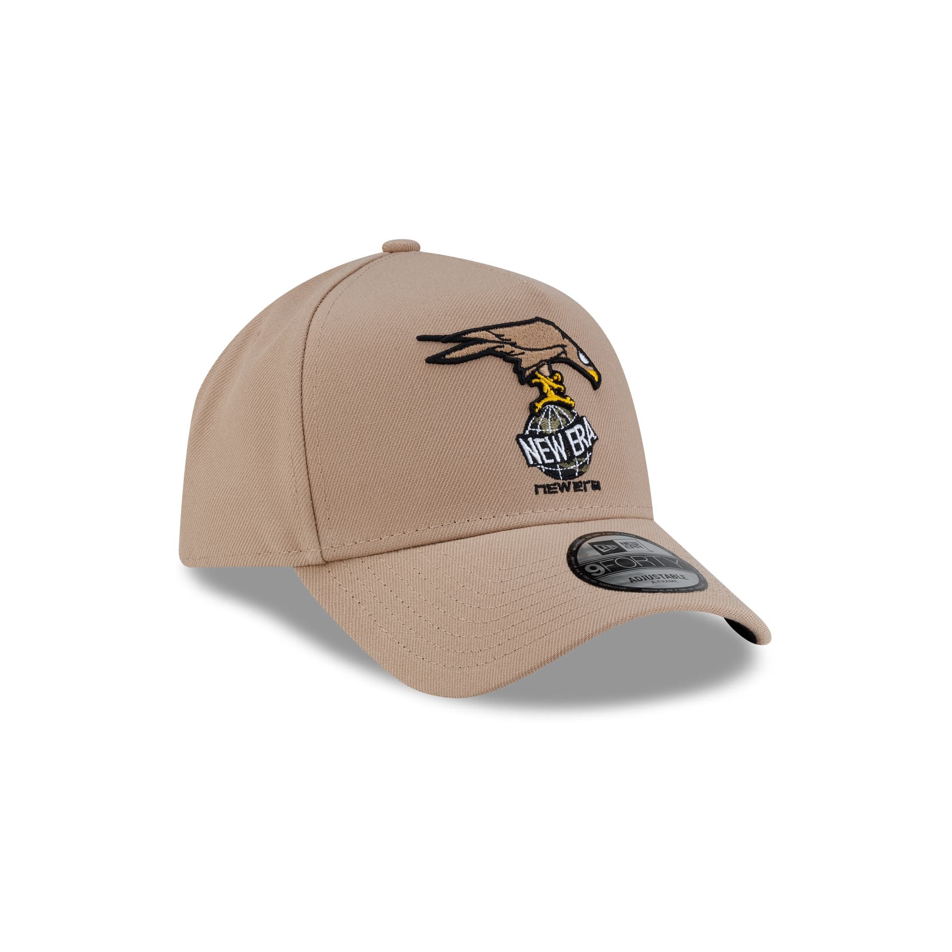 Rodrigo Roji x New Era Cap Soccer Khaki 9FORTY A-Frame Snapback Hat - Image 3