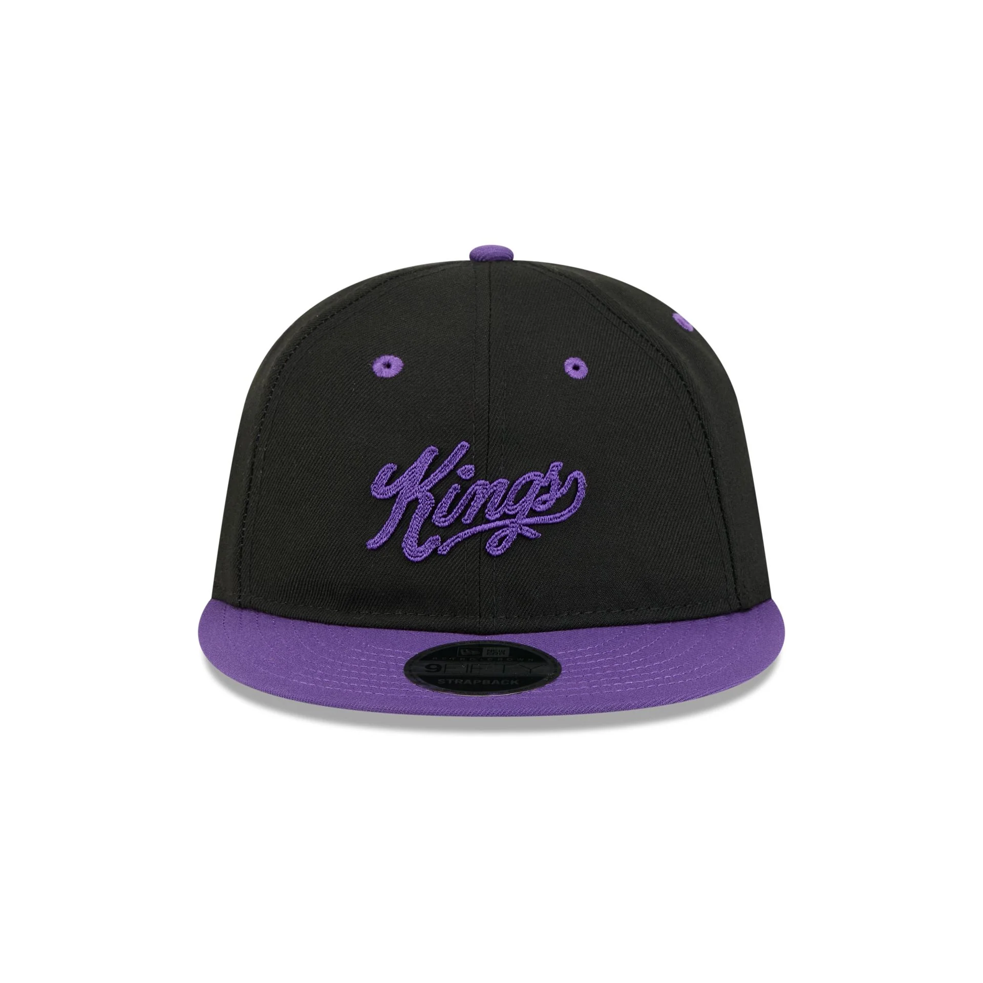 Sacramento Kings Chainstitch Script Retro Crown 9FIFTY Snapback Hat - Image 2