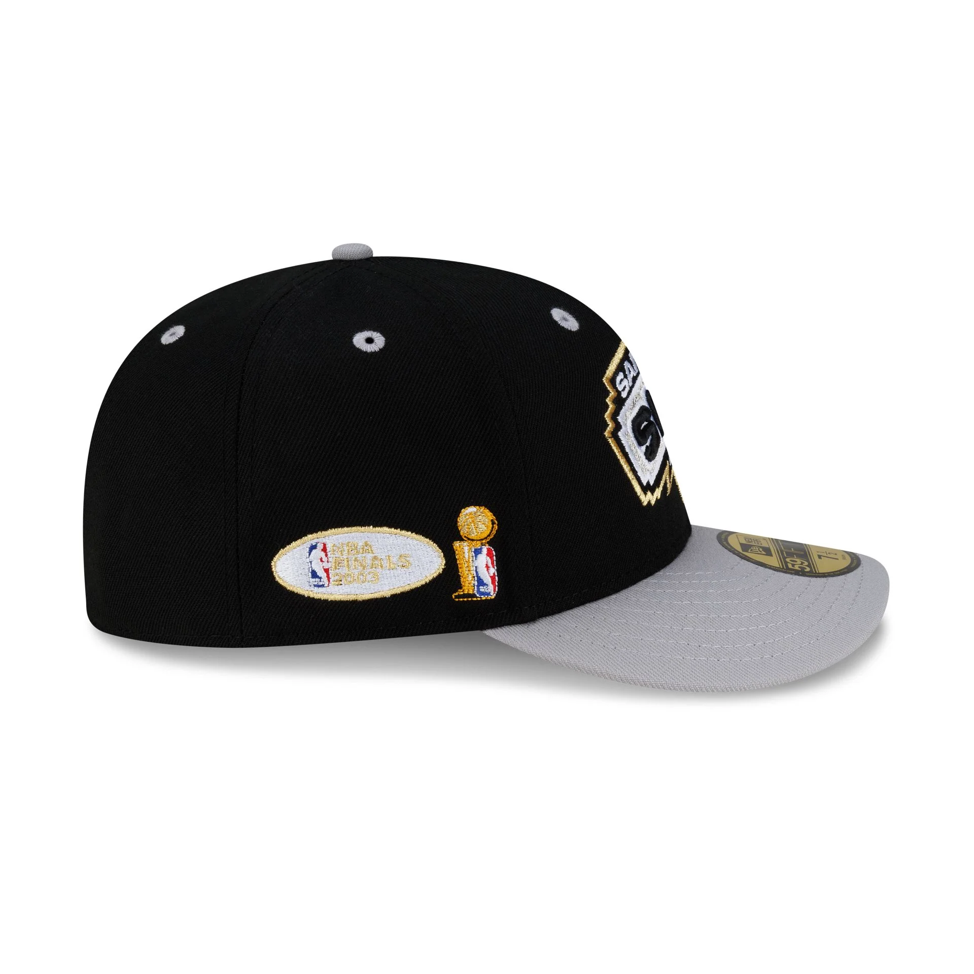 San Antonio Spurs 2003 Finals Black & Gold 59FIFTY Fitted Hat - Image 4
