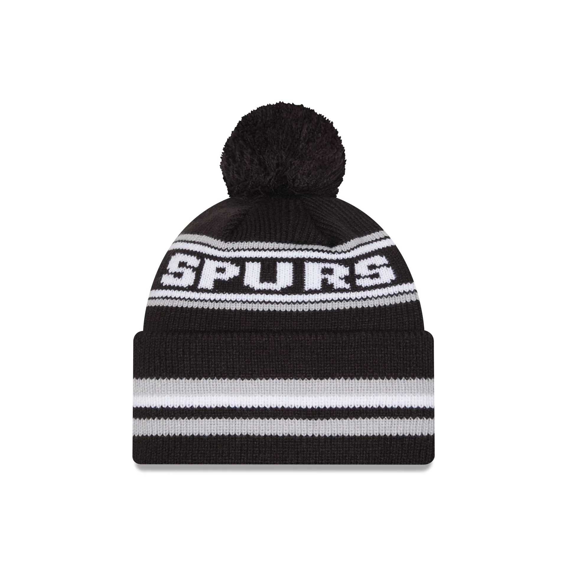 San Antonio Spurs Classic Pom Knit Hat - Image 3