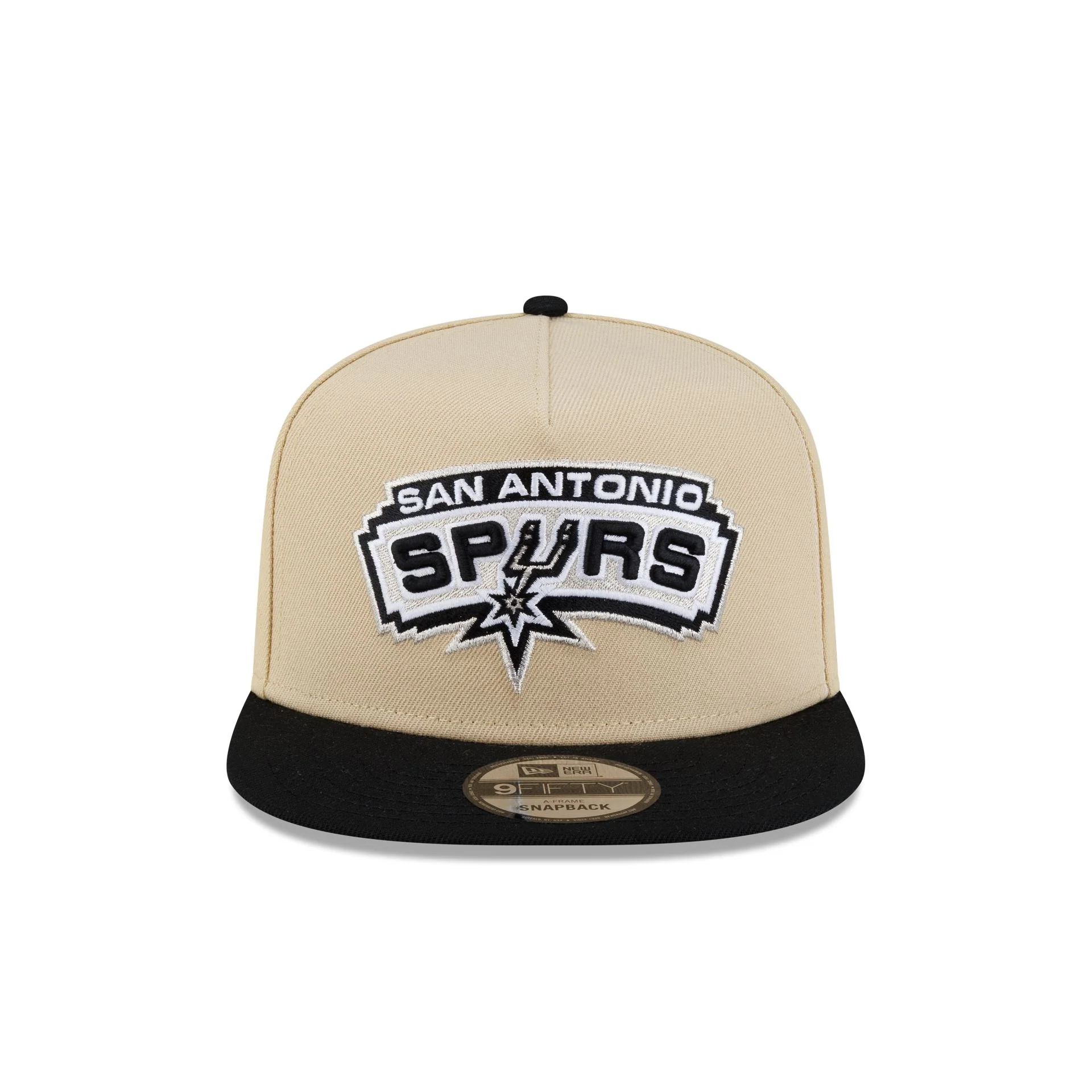 San Antonio Spurs Hardwood Classics 2000s Gold 9FIFTY A-Frame Snapback Hat - Image 2