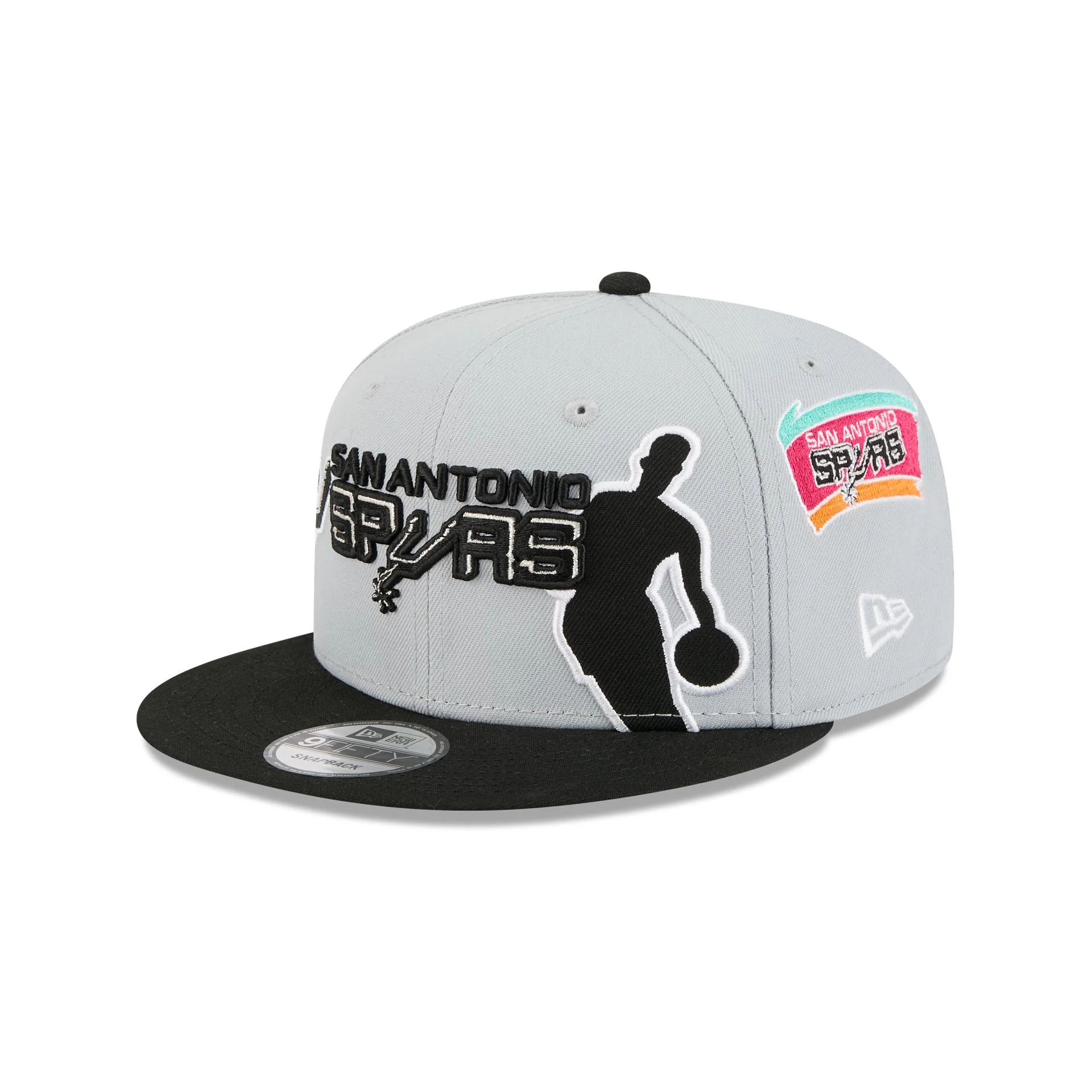 San Antonio Spurs Hardwood Classics All-Star Game 9FIFTY Snapback Hat - Image 3