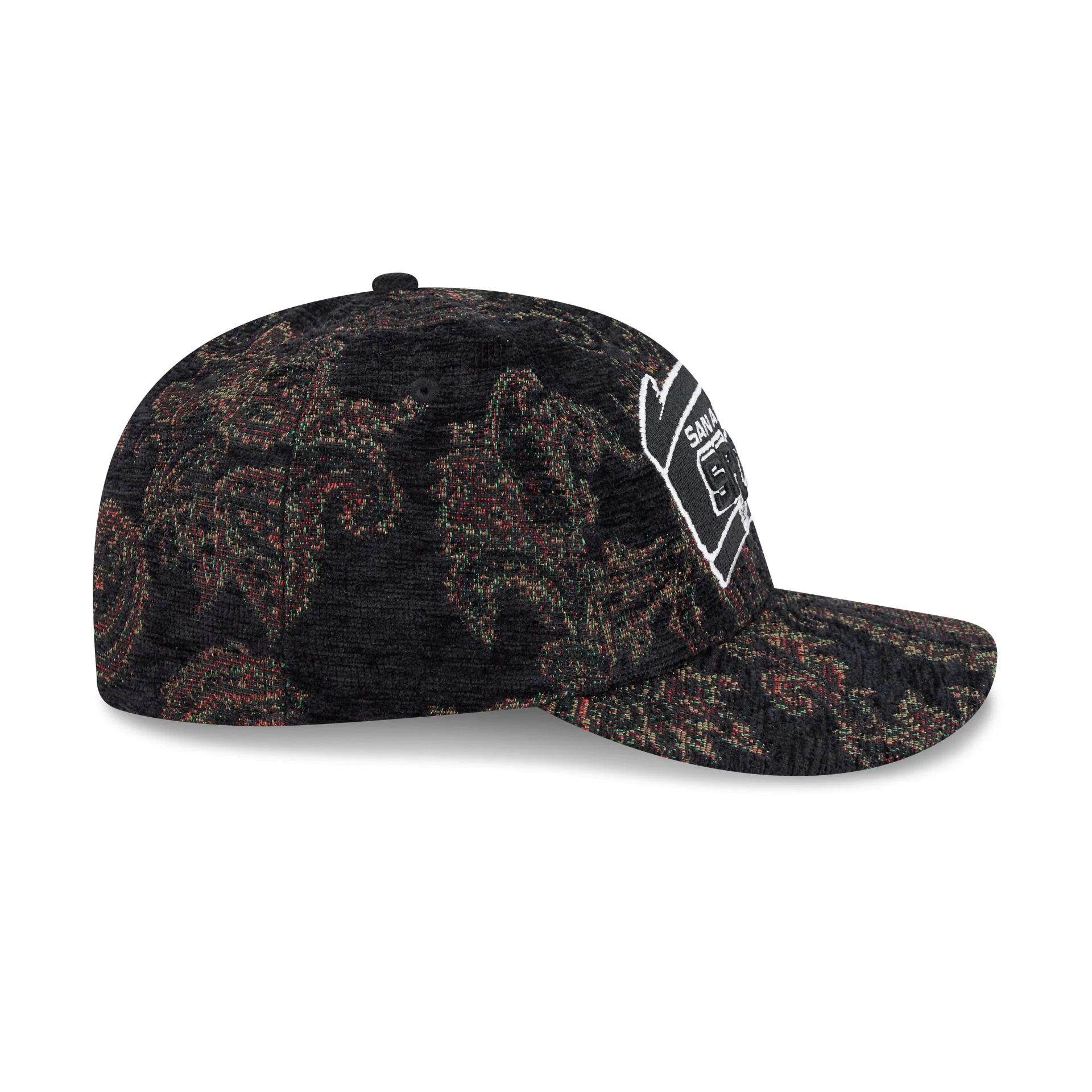 San Antonio Spurs Three Looms Jacquard Chenille 59FIFTY Fitted Hat - Image 5
