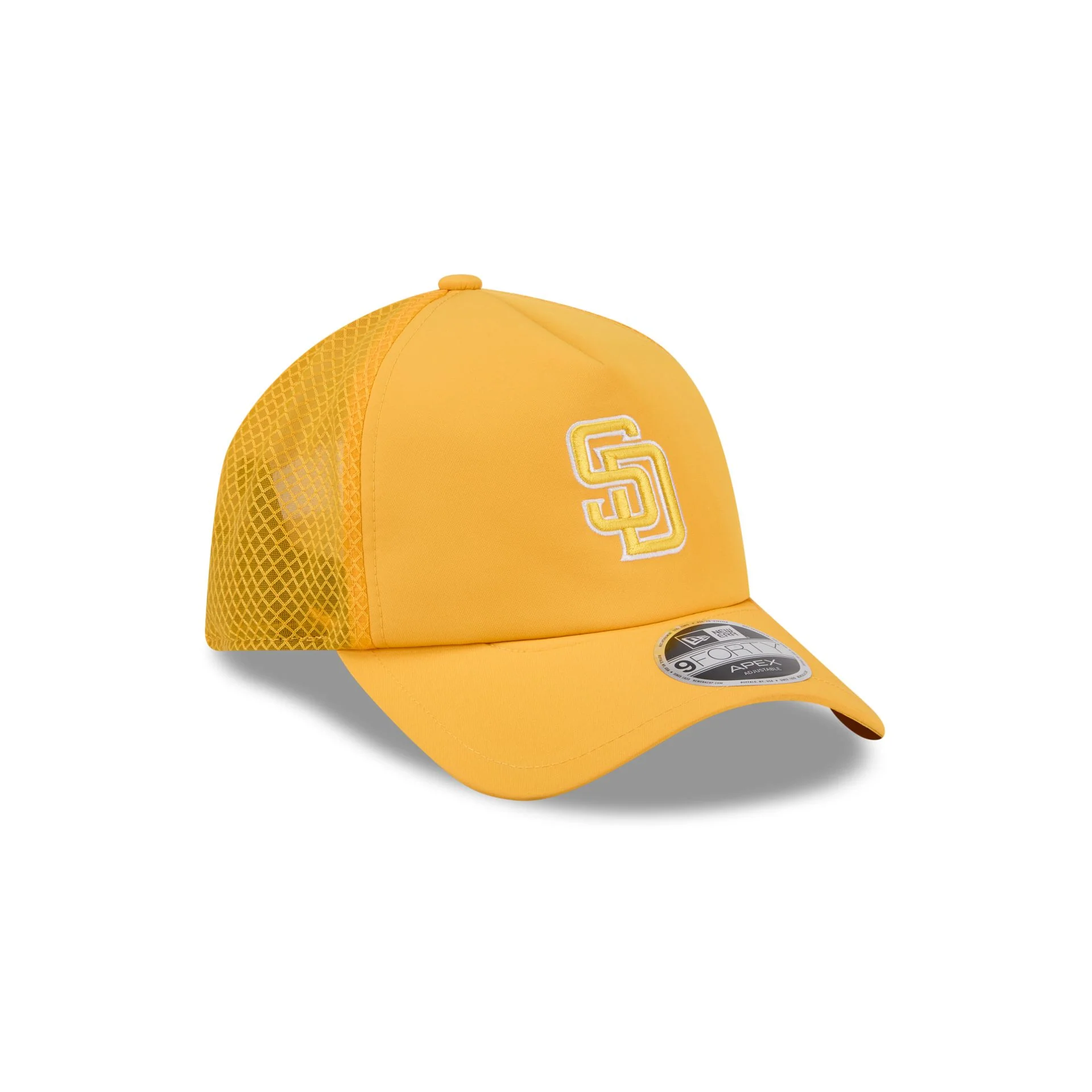 San Diego Padres 2026 Batting Practice Colorway 9FORTY APEX Trucker Hat - Image 3