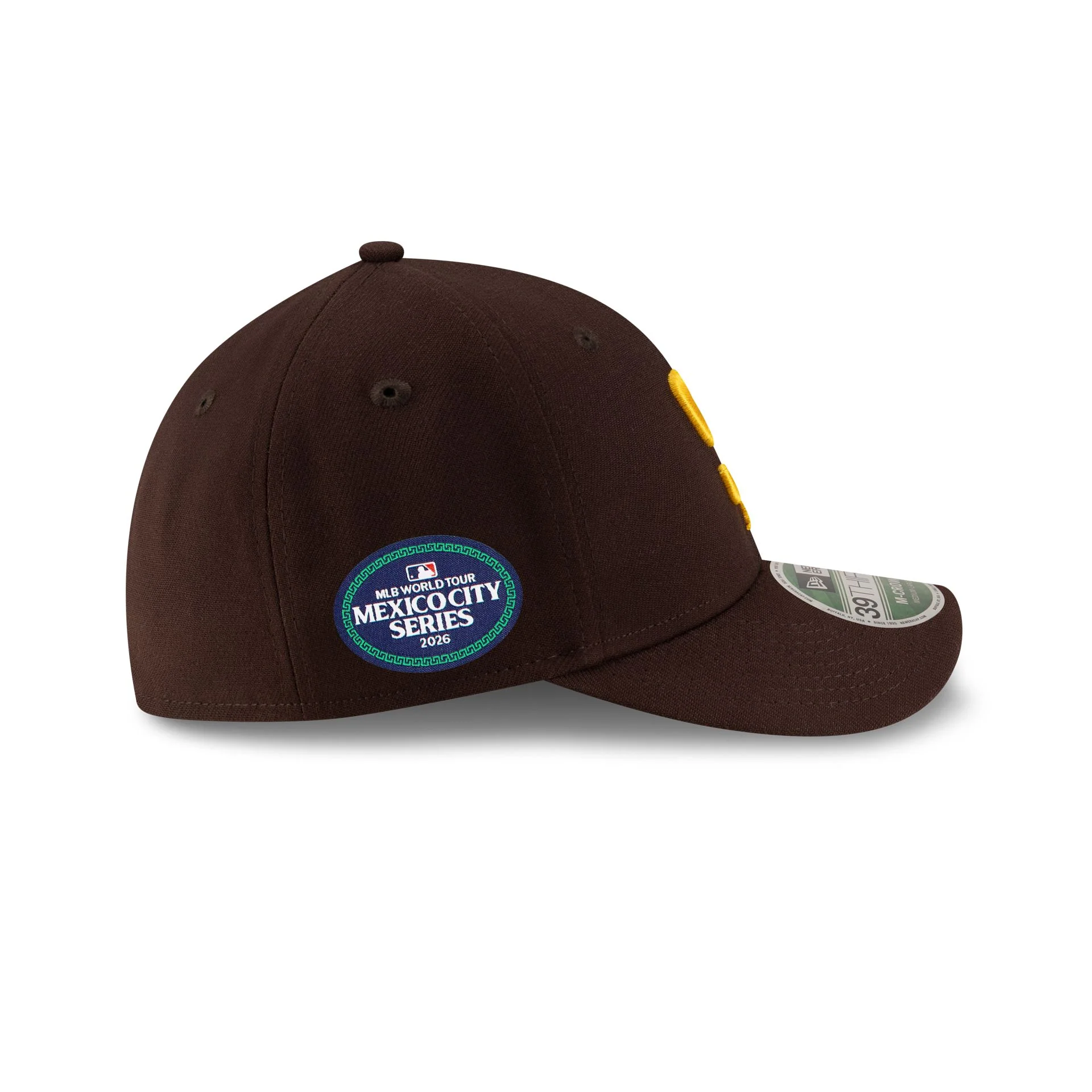San Diego Padres 2026 MLB World Tour Mexico City Series Sidepatch 39THIRTY M-Crown Stretch Fit Hat - Image 4