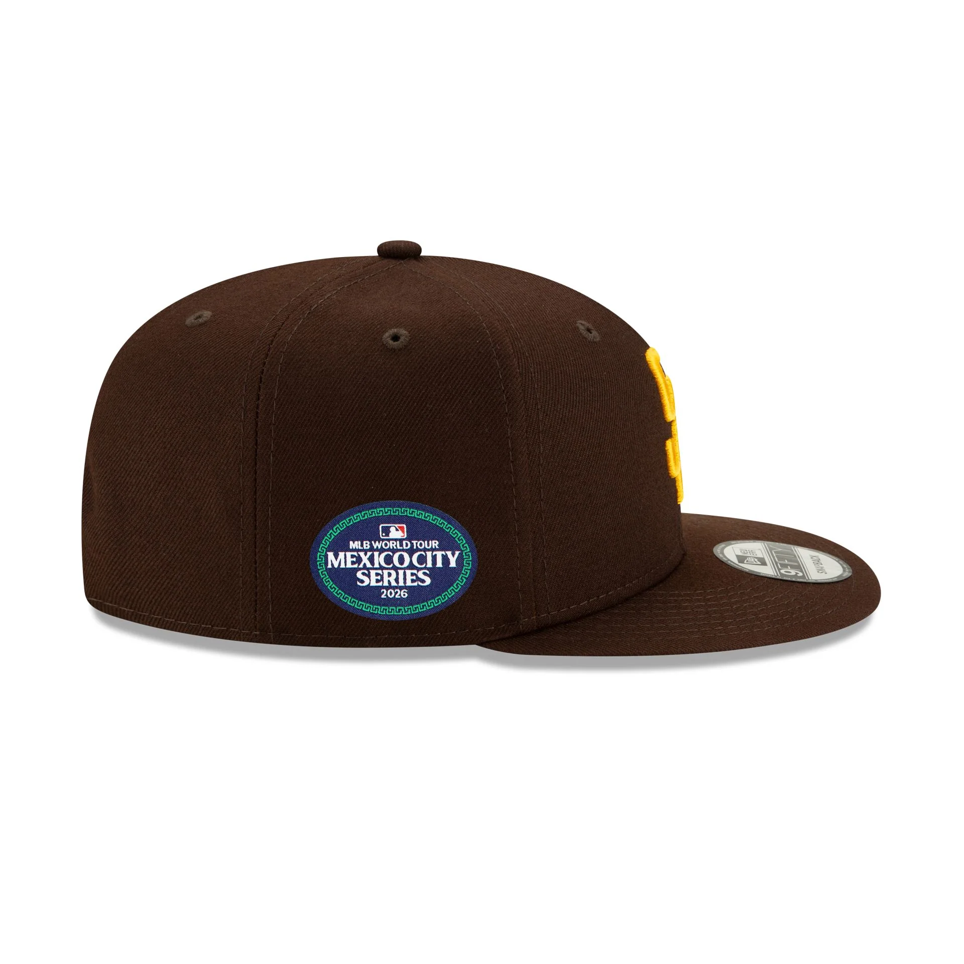 San Diego Padres 2026 MLB World Tour Mexico City Series Sidepatch 9FIFTY Snapback Hat - Image 4
