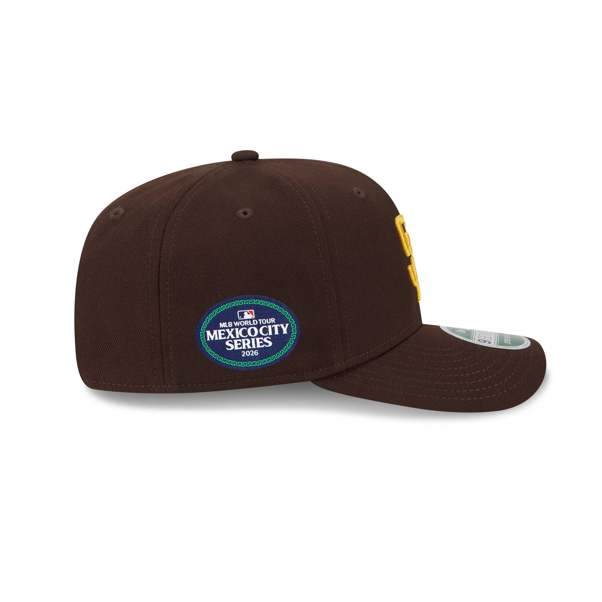 San Diego Padres 2026 MLB World Tour Mexico City Series Sidepatch 9SEVENTY Stretch-Snap Hat - Image 4