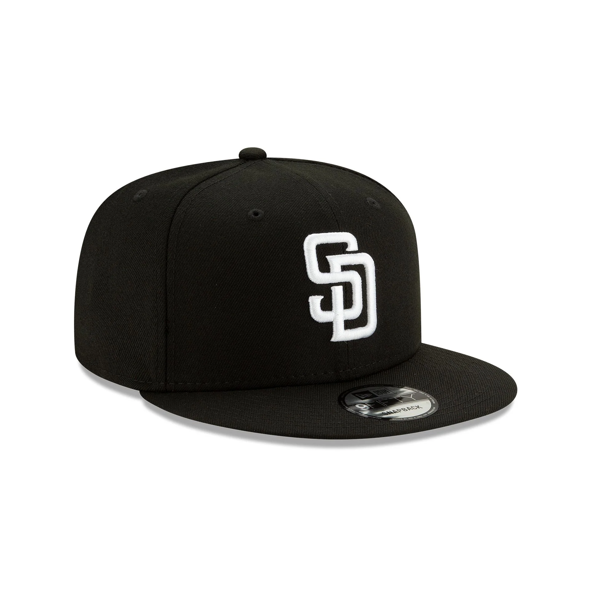 San Diego Padres Basic Black 9FIFTY Snapback Hat - Image 3