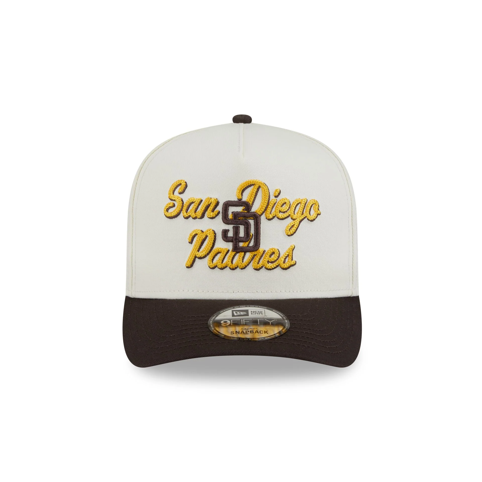 San Diego Padres Chainstitch 9FIFTY A-Frame Snapback Hat - Image 2