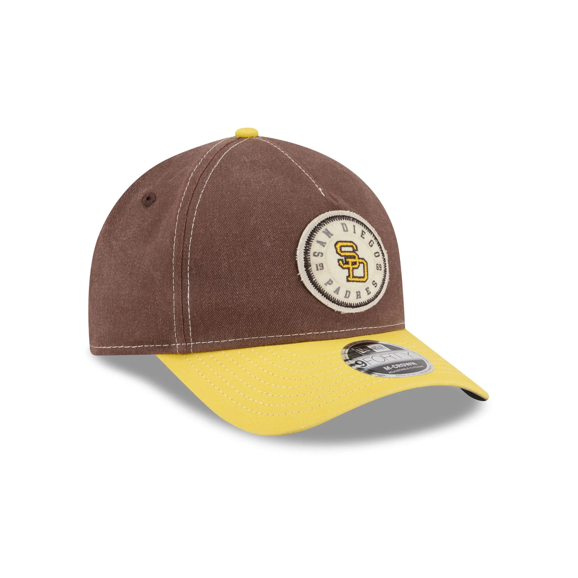 San Diego Padres Felt 9FORTY M-Crown A-Frame Snapback Hat - Image 3