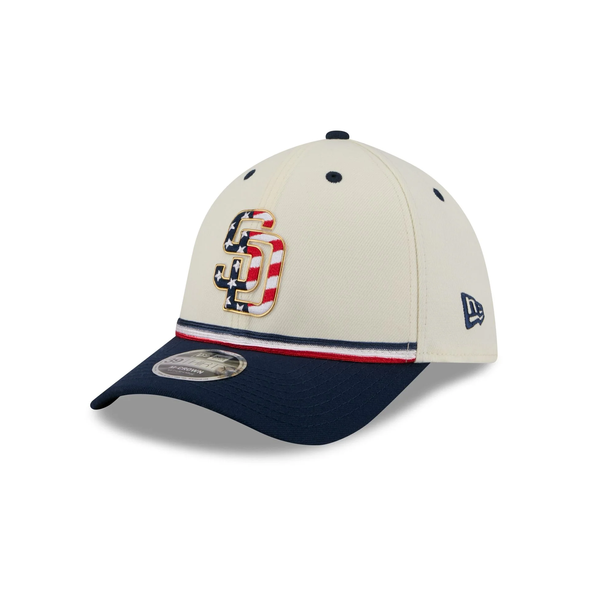 San Diego Padres Independence Day 2026 39THIRTY M-Crown Stretch Fit Hat - Image 3