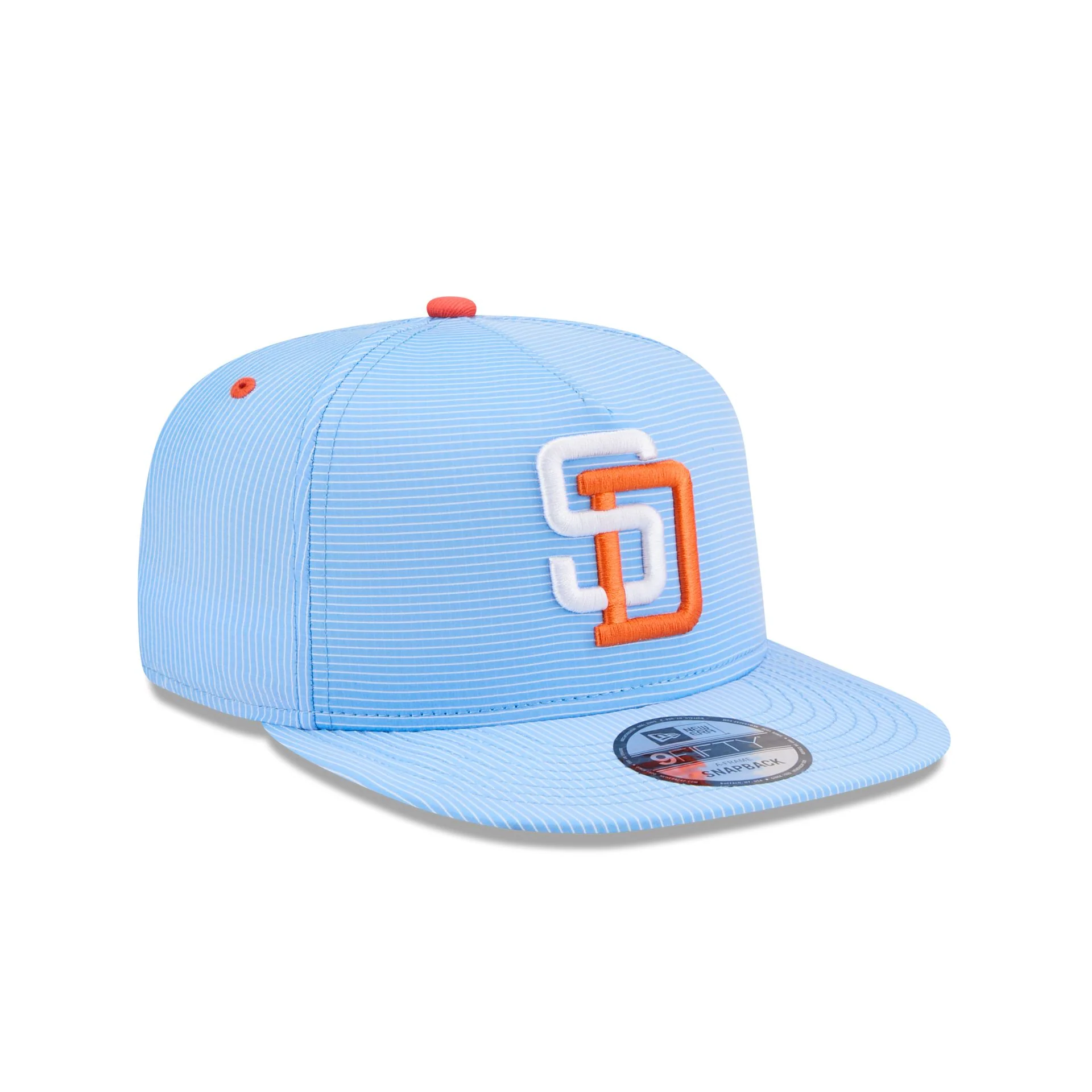 San Diego Padres Pinstripe Ripstop 9FIFTY A-Frame Snapback Hat - Image 3