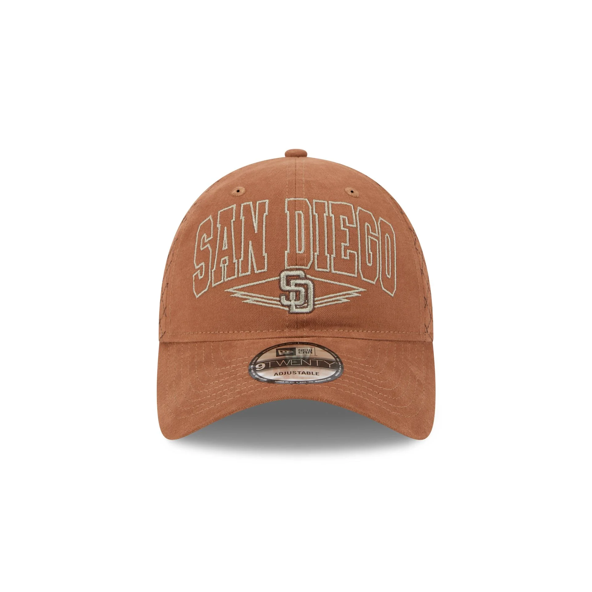 San Diego Padres Quilted Wordmark 9TWENTY Adjustable Hat - Image 2