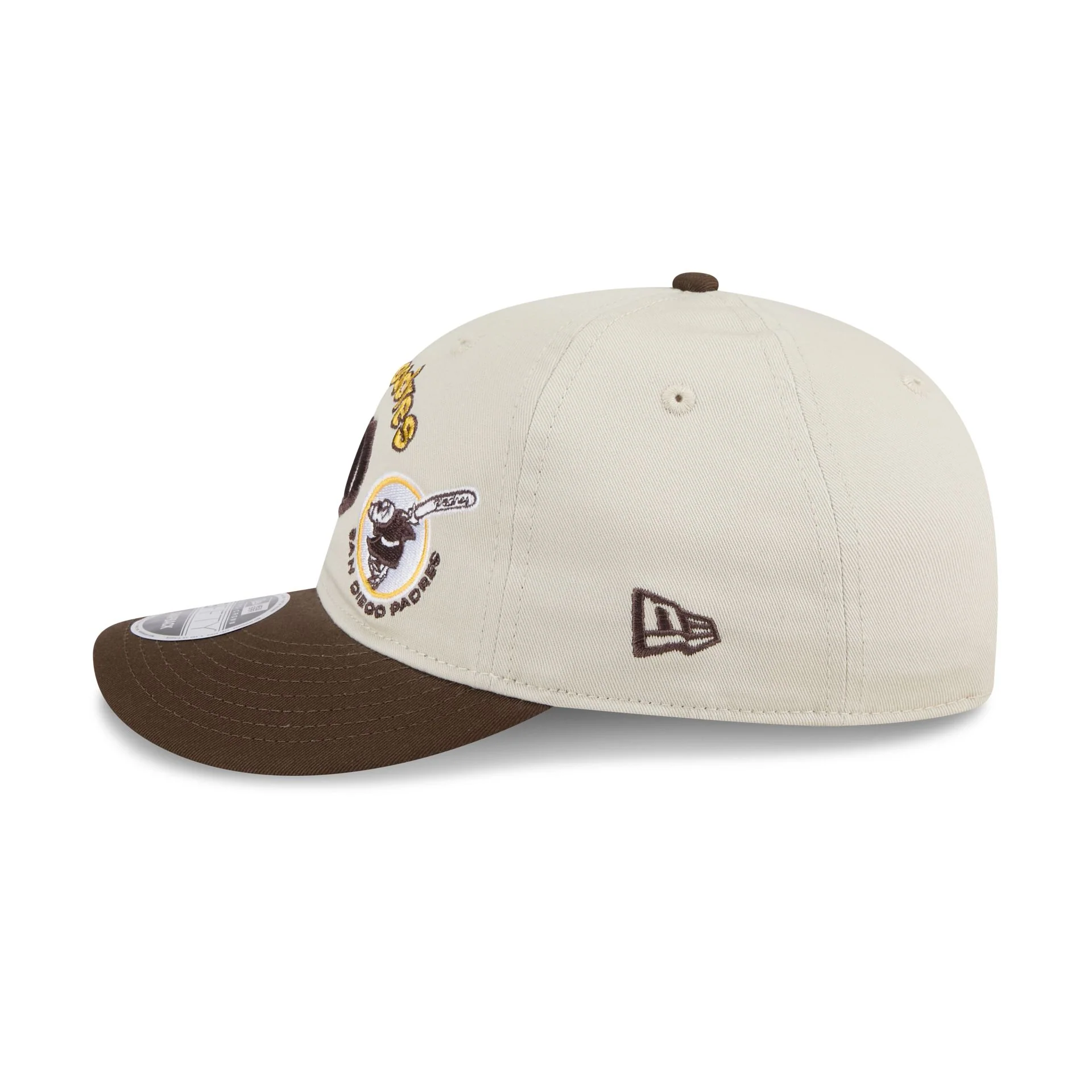 San Diego Padres Scattered Patches Retro Crown 9FIFTY Snapback Hat - Image 4