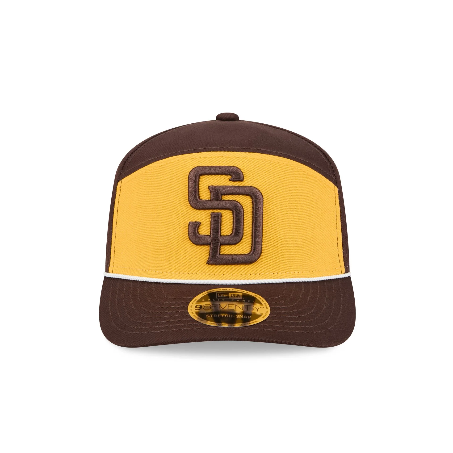 San Diego Padres Split Panel 9SEVENTY Stretch-Snap Hat - Image 2