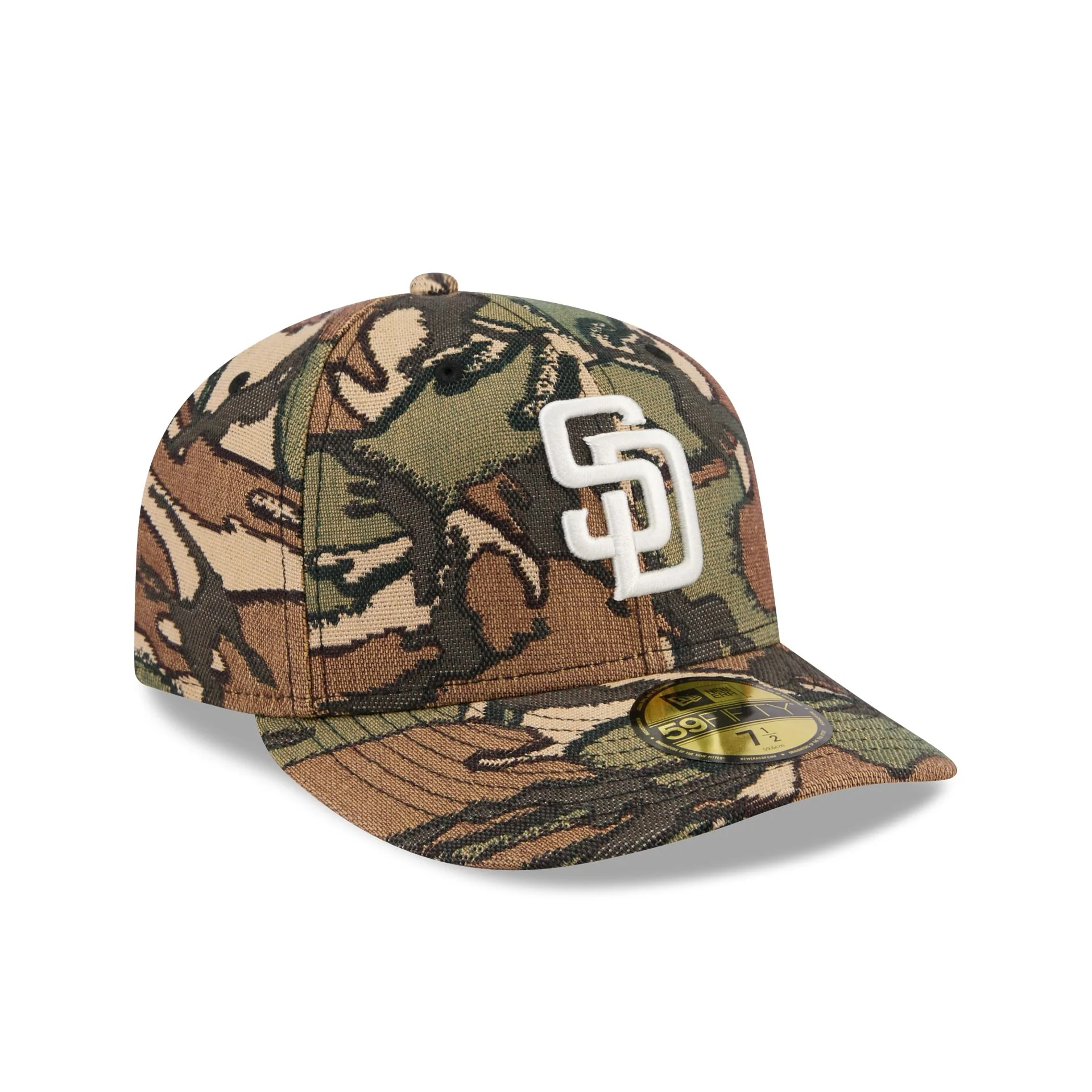 San Diego Padres Three Looms Jacquard Camo 59FIFTY Fitted Hat - Image 3