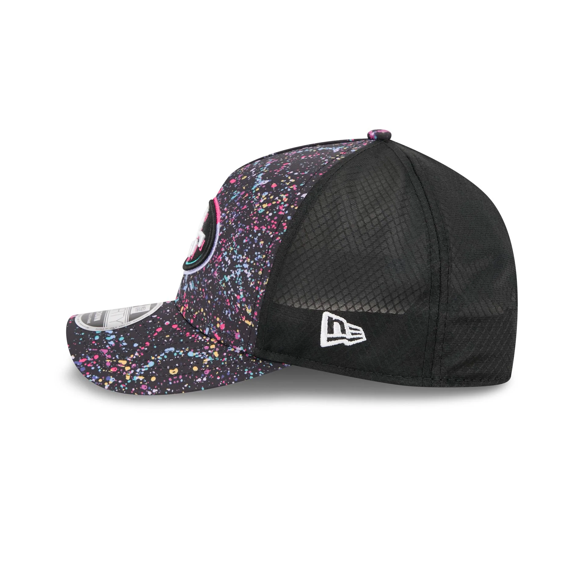 San Francisco 49ers 2025 Crucial Catch 9FORTY M-Crown A-Frame Trucker Hat - Image 5