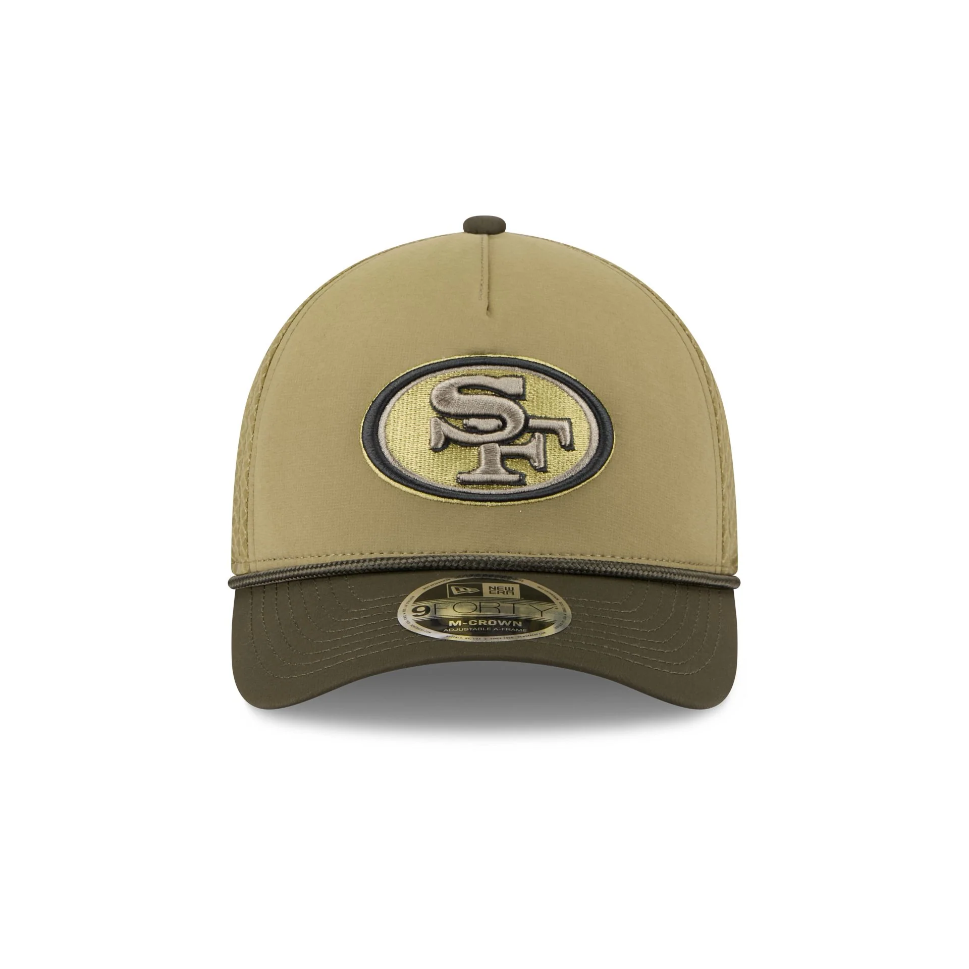 San Francisco 49ers 2025 Salute to Service 9FORTY M-Crown A-Frame Trucker Hat - Image 2