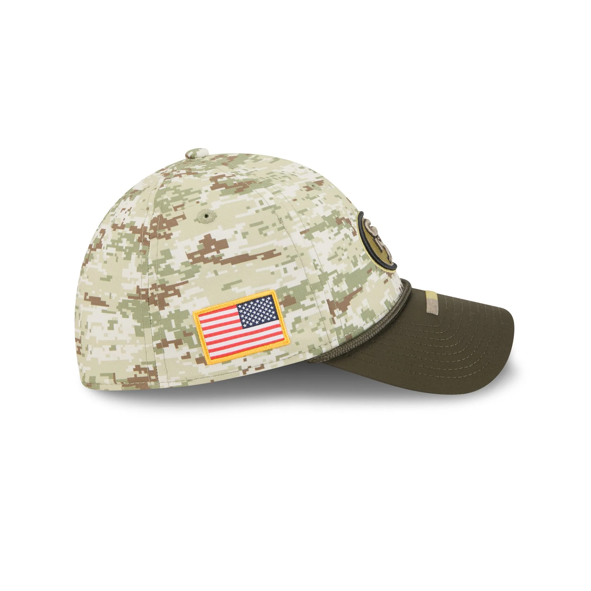 San Francisco 49ers 2025 Salute to Service Digi Camo 39THIRTY Stretch Fit Hat - Image 4