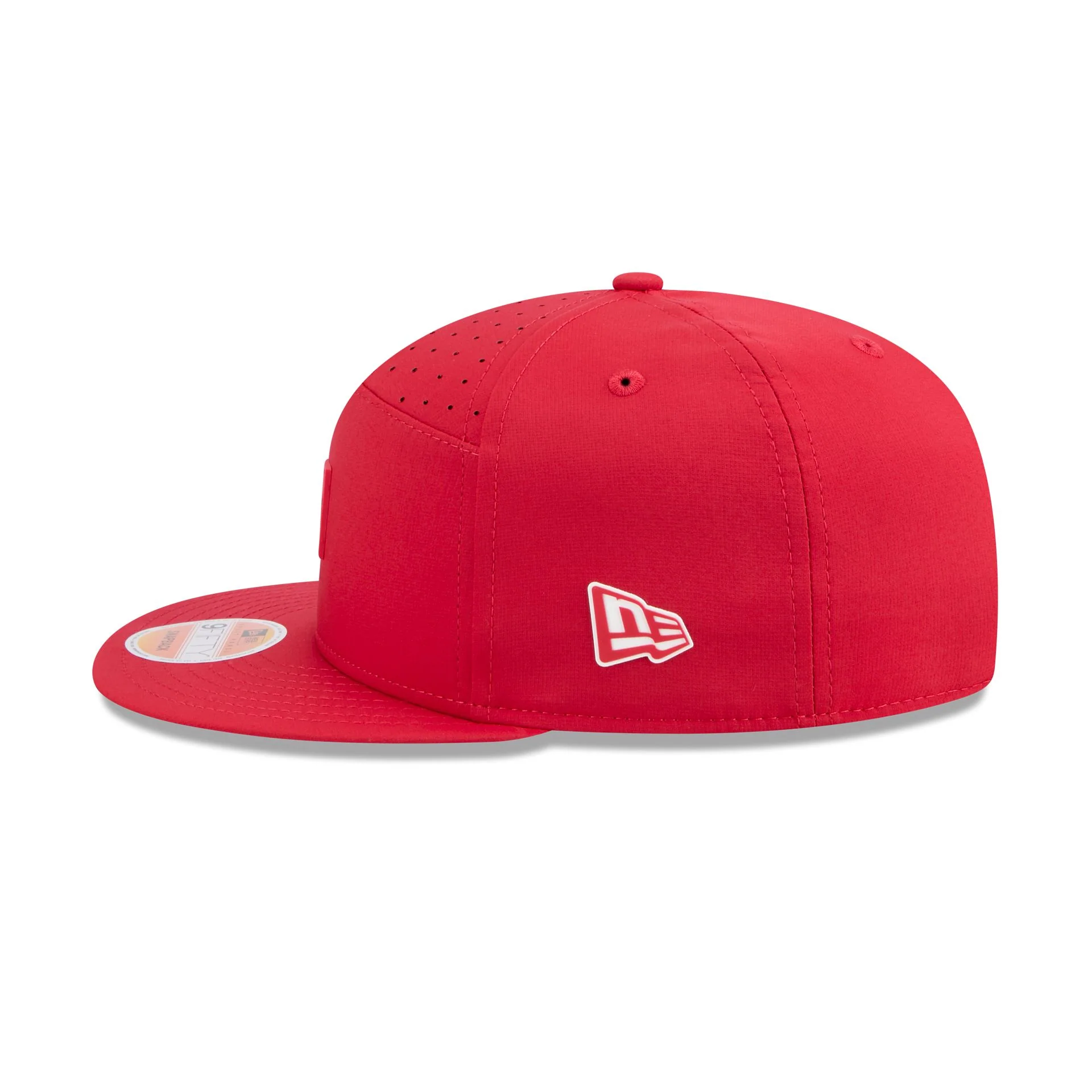 San Francisco 49ers 2025 Sideline Hot Weather Split Panel 9FIFTY Snapback Hat - Image 3