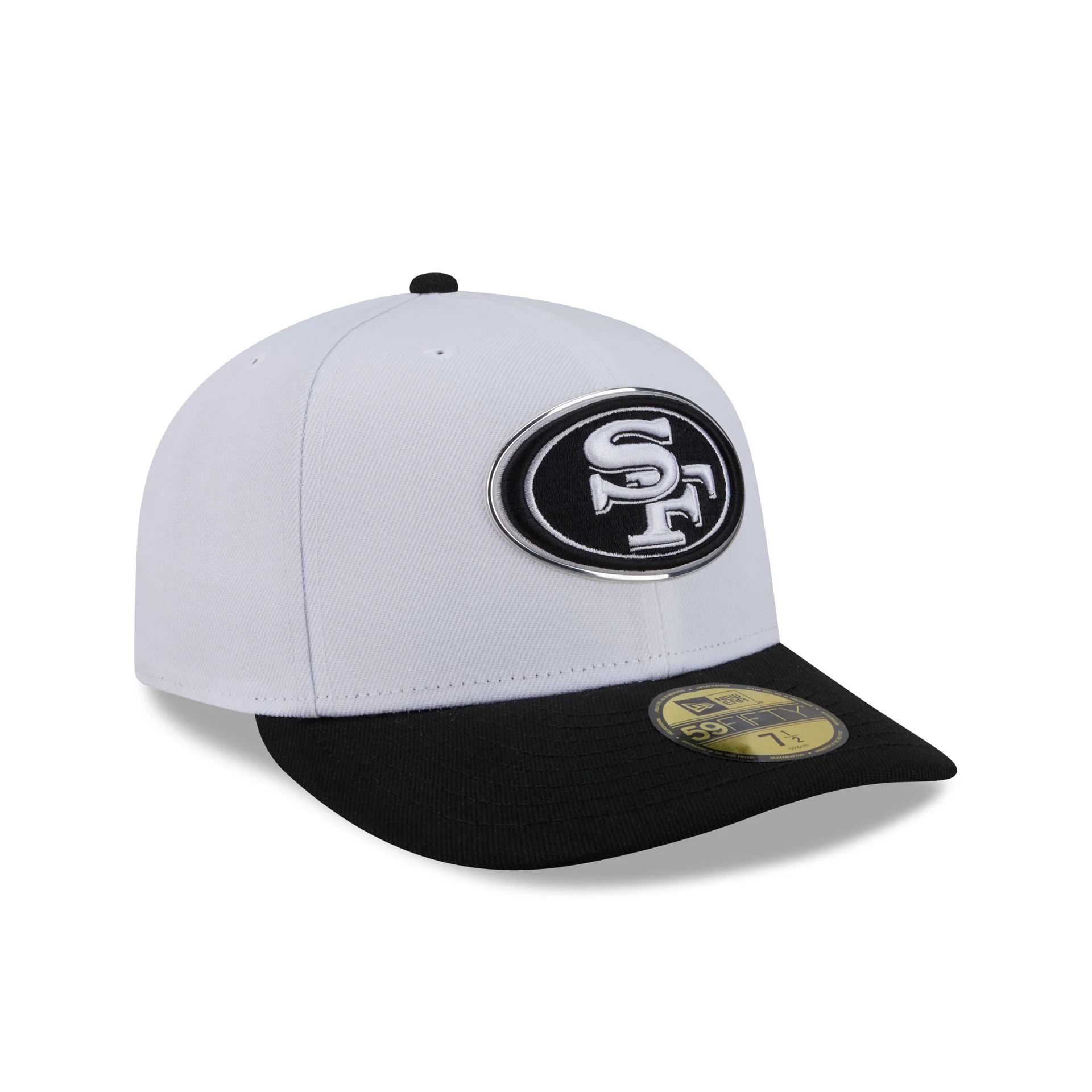 San Francisco 49ers 2026 Draft Black and White 59FIFTY Fitted Hat - Image 3