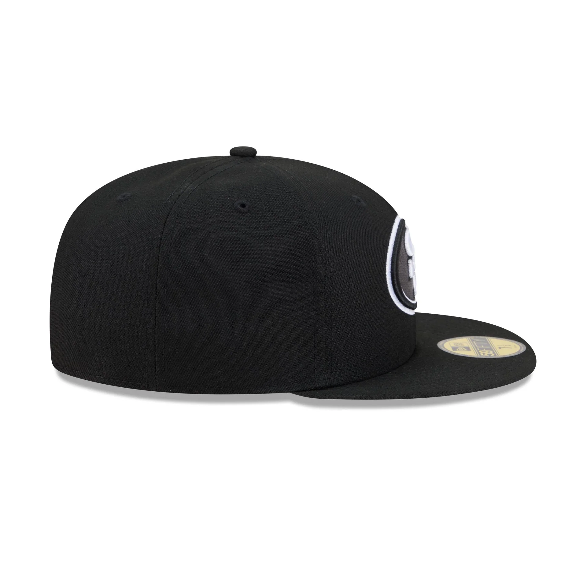 San Francisco 49ers Black and White Basic 59FIFTY Fitted Hat - Image 5